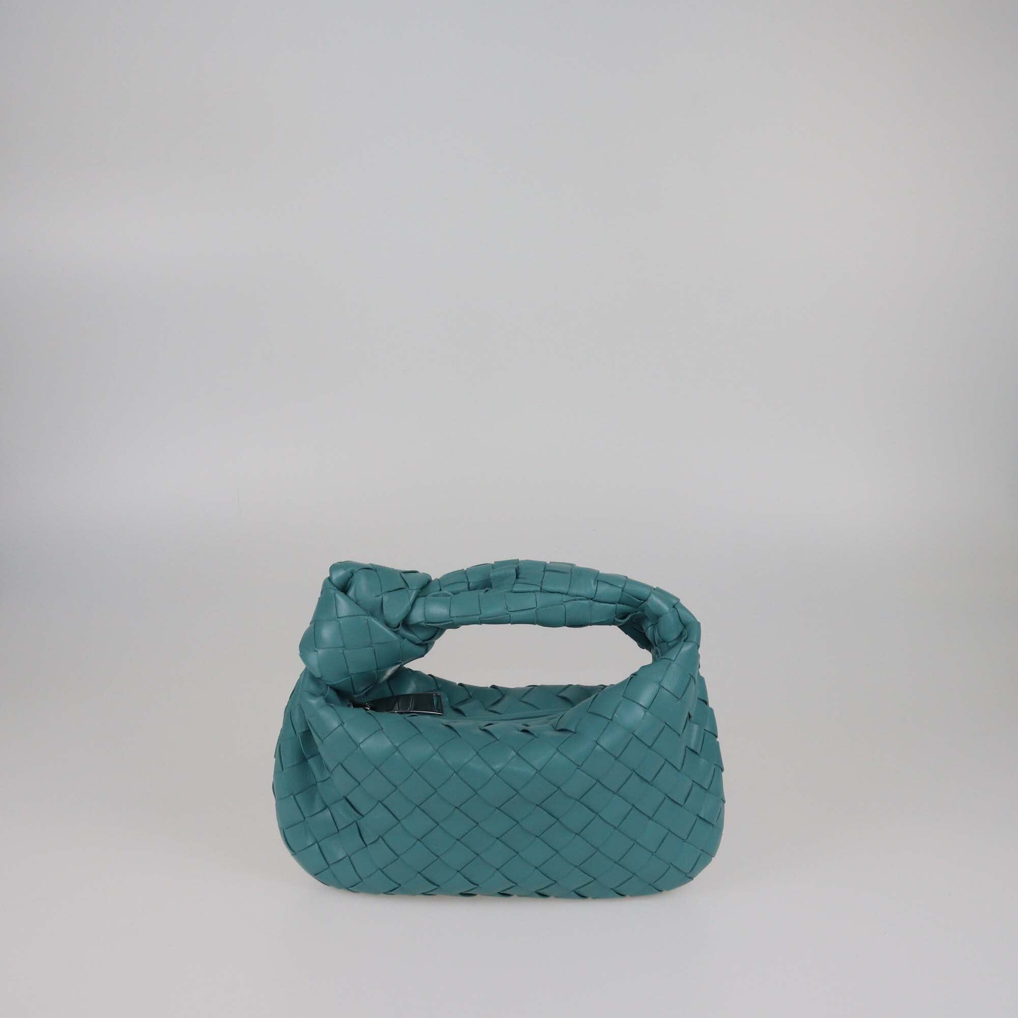 Bottega Veneta Blue Intrecciato Mini Jodie Bag Womens Bottega Veneta