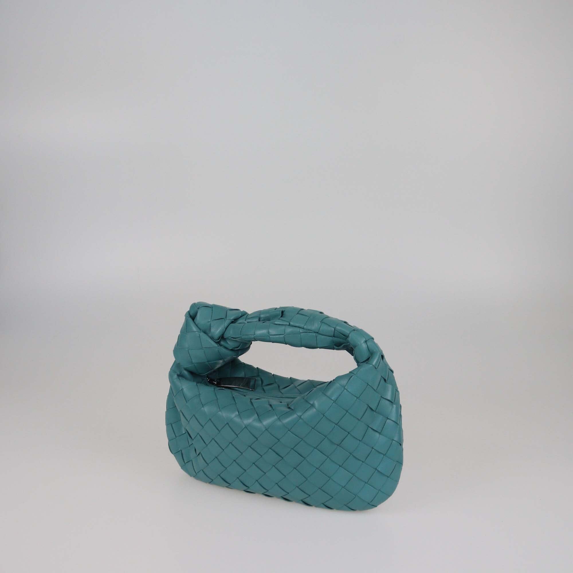 Bottega Veneta Blue Intrecciato Mini Jodie Bag Womens Bottega Veneta