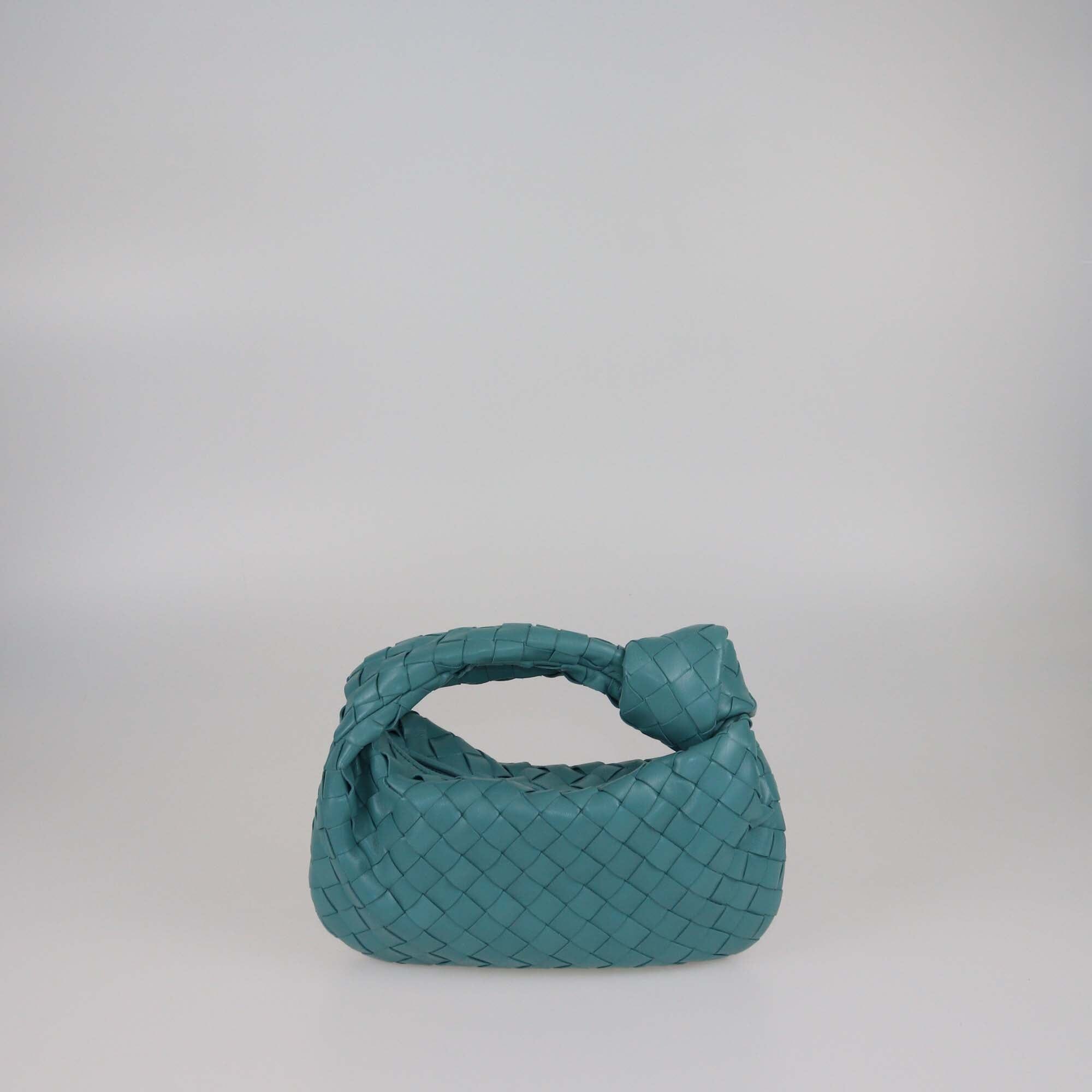Bottega Veneta Blue Intrecciato Mini Jodie Bag Womens Bottega Veneta