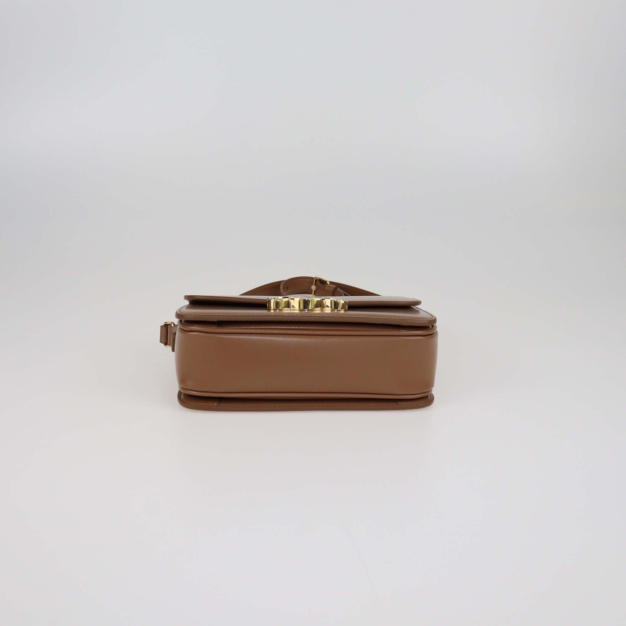 Celine Brown Teen Triomphe Shoulder Bag Womens Celine