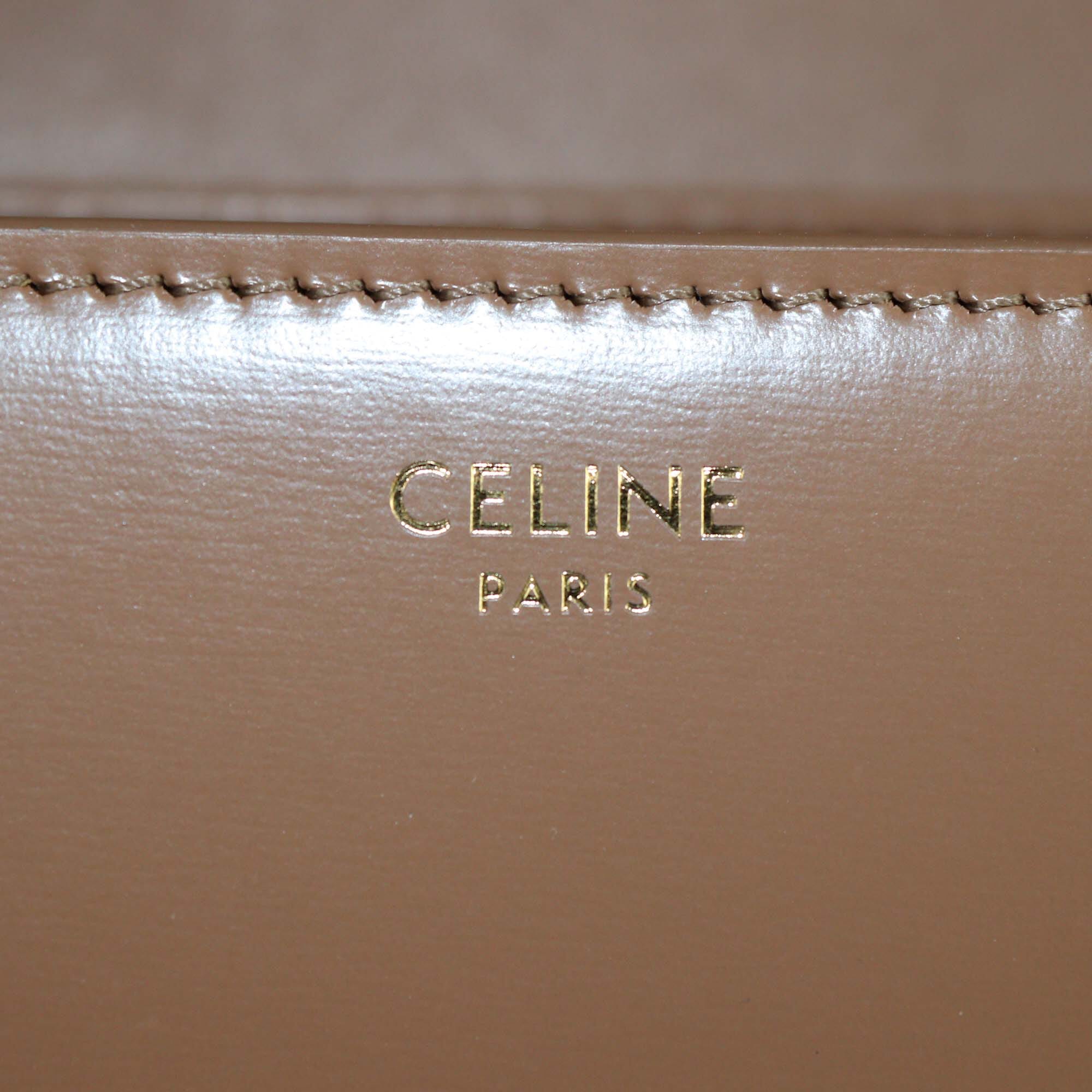 Celine Brown Teen Triomphe Shoulder Bag Womens Celine