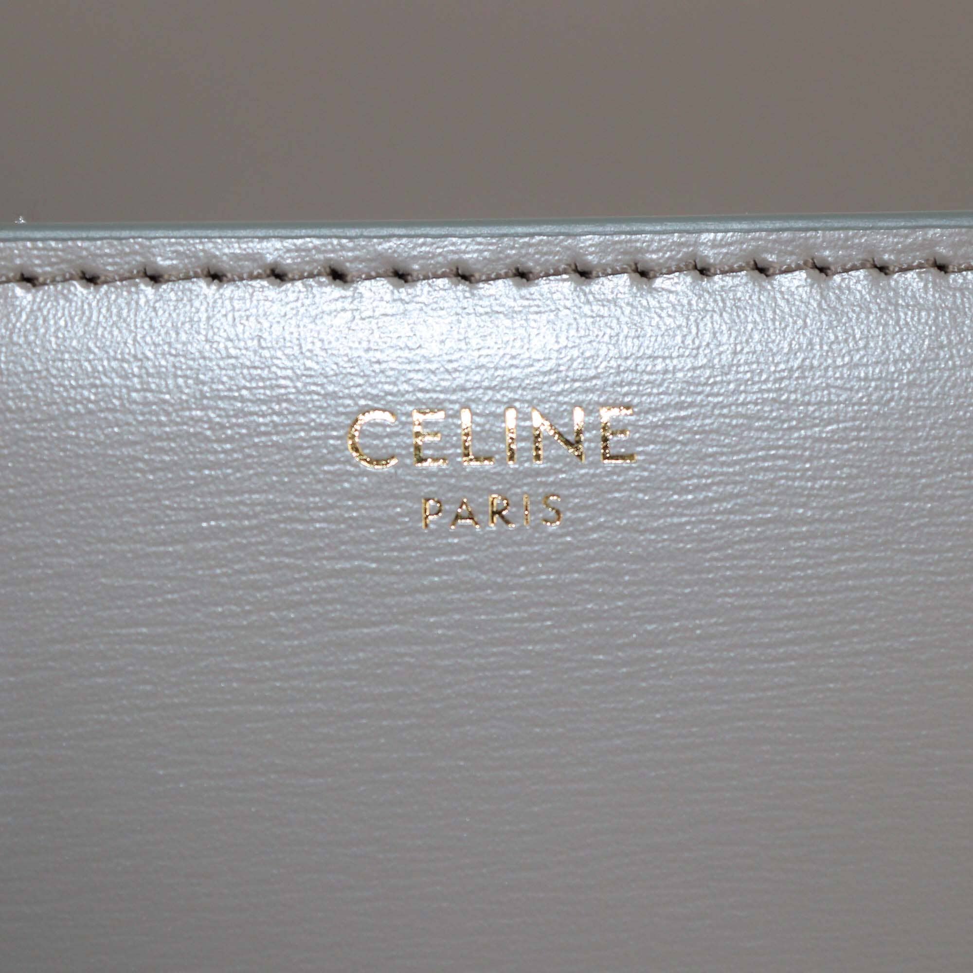 Celine Grey Classique Triomphe Shoulder Bag Womens Celine