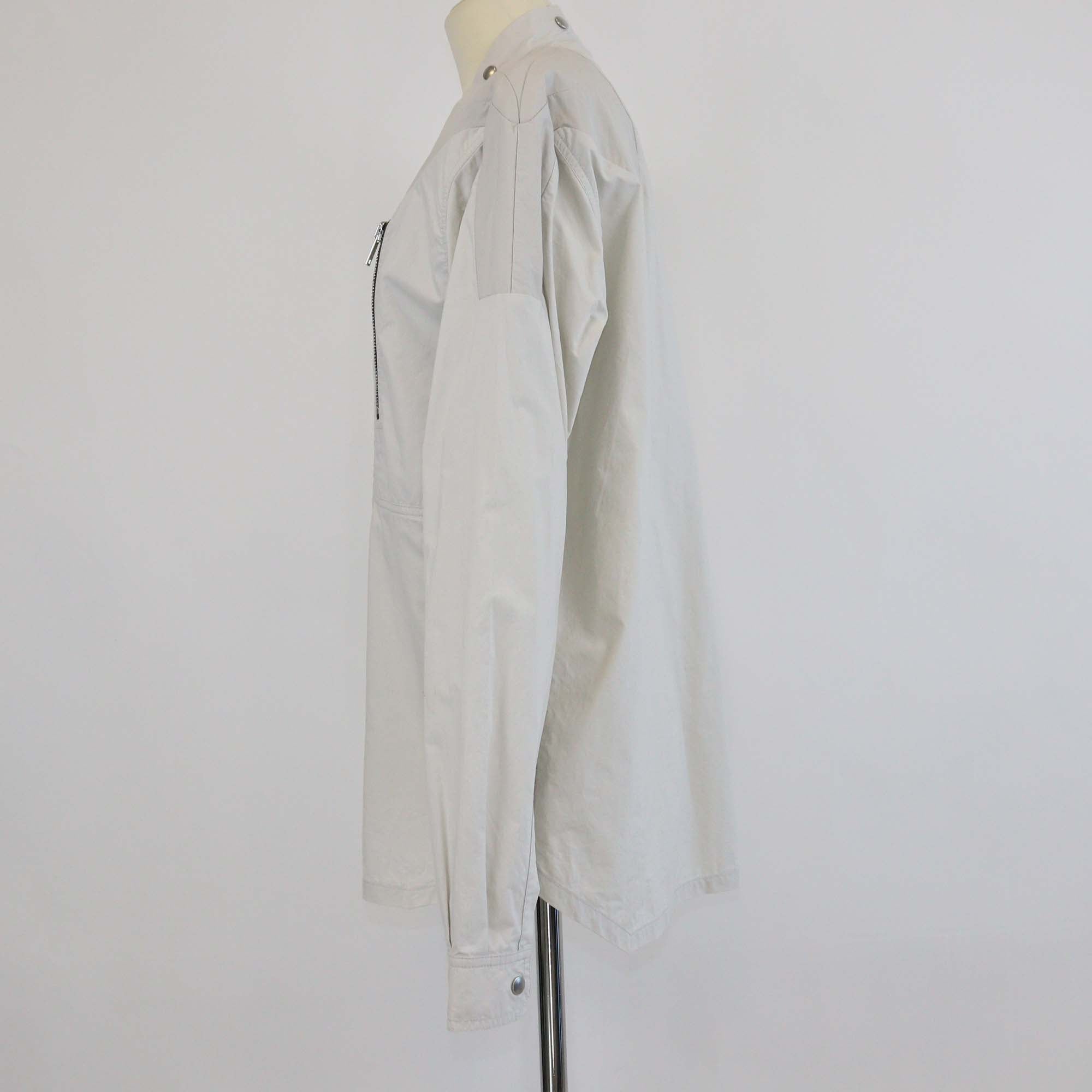 Rick Owens Light Beige Cotton Larry Long Sleeve Shirt