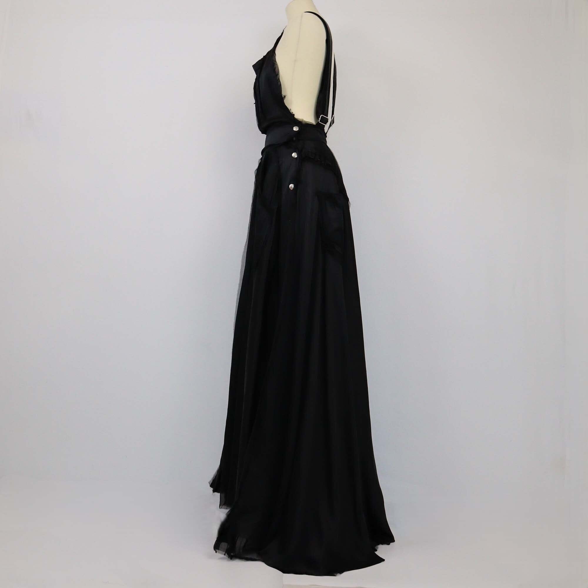 Di Liborio Black Sleeveless Maxi Dress Womens Di Liborio