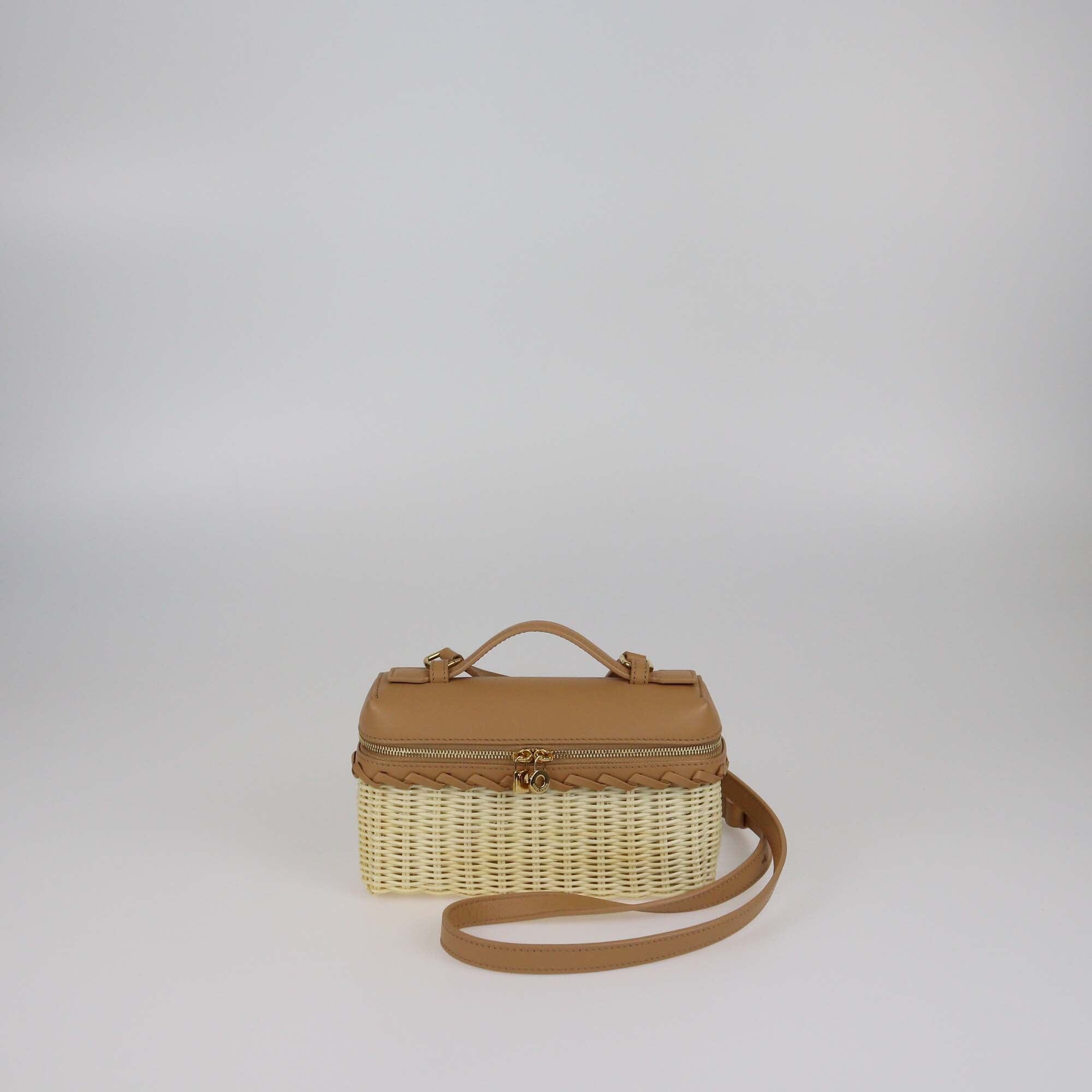 Loro Piana Brown/Natural Extra Pocket East-West L19 Bag Womens Loro Piana