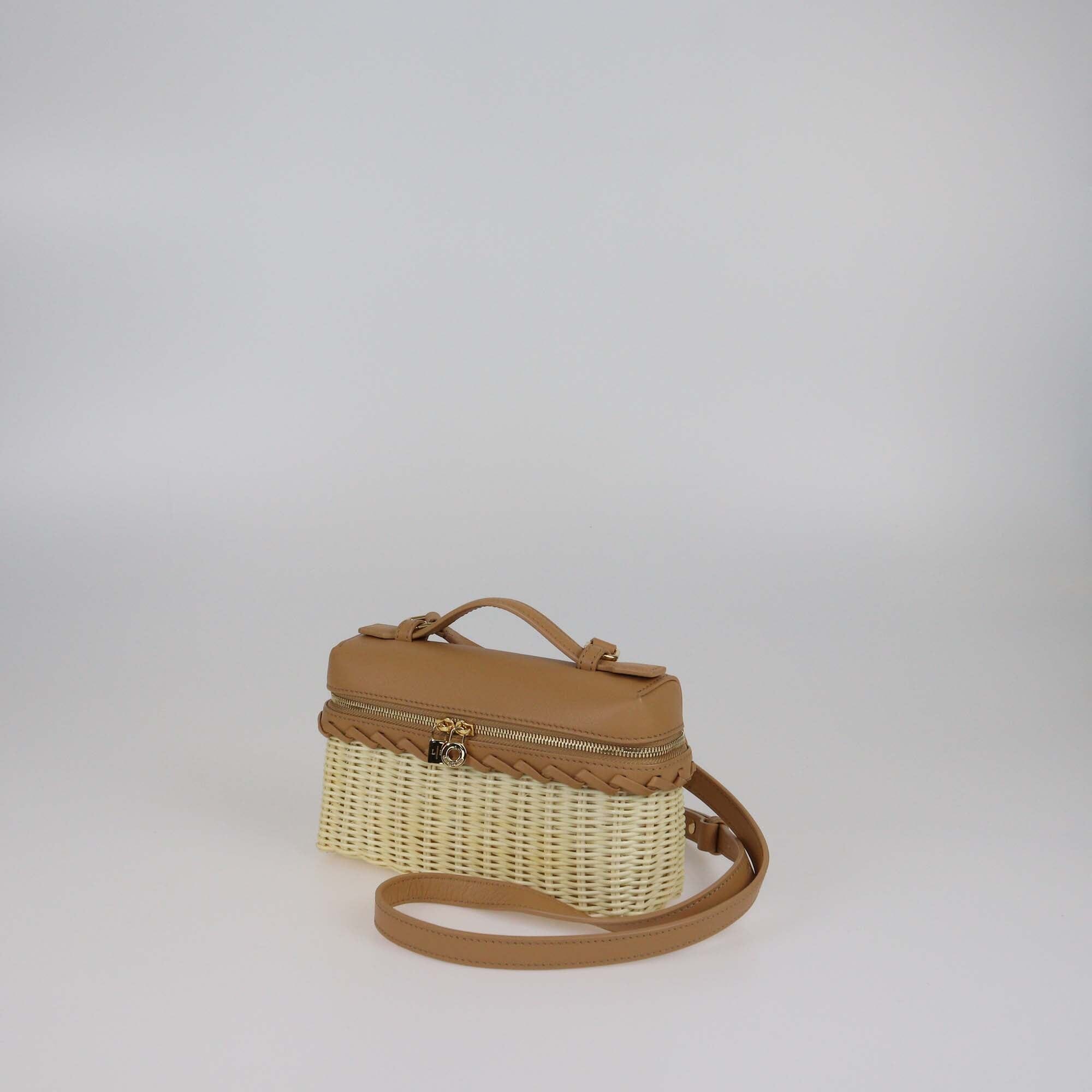 Loro Piana Brown/Natural Extra Pocket East-West L19 Bag Womens Loro Piana