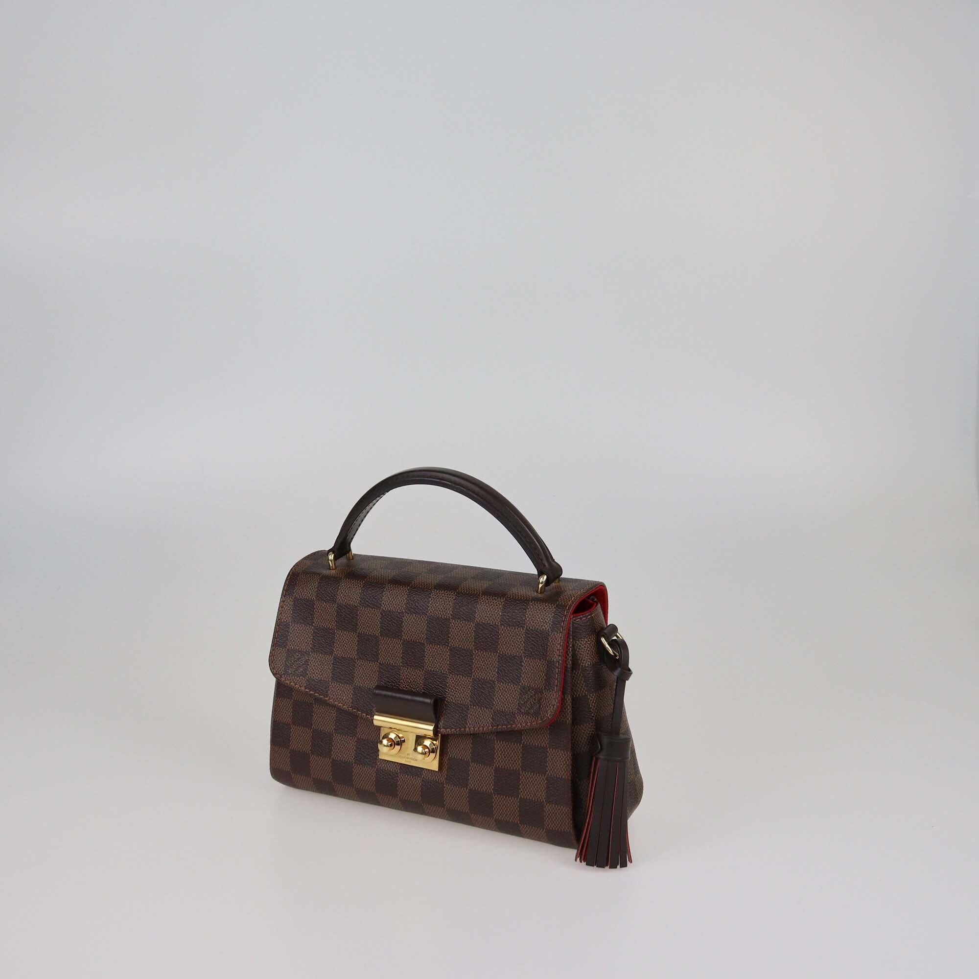 Louis Vuitton Damier Ebene Canvas Croisette Bag Womens Louis Vuitton
