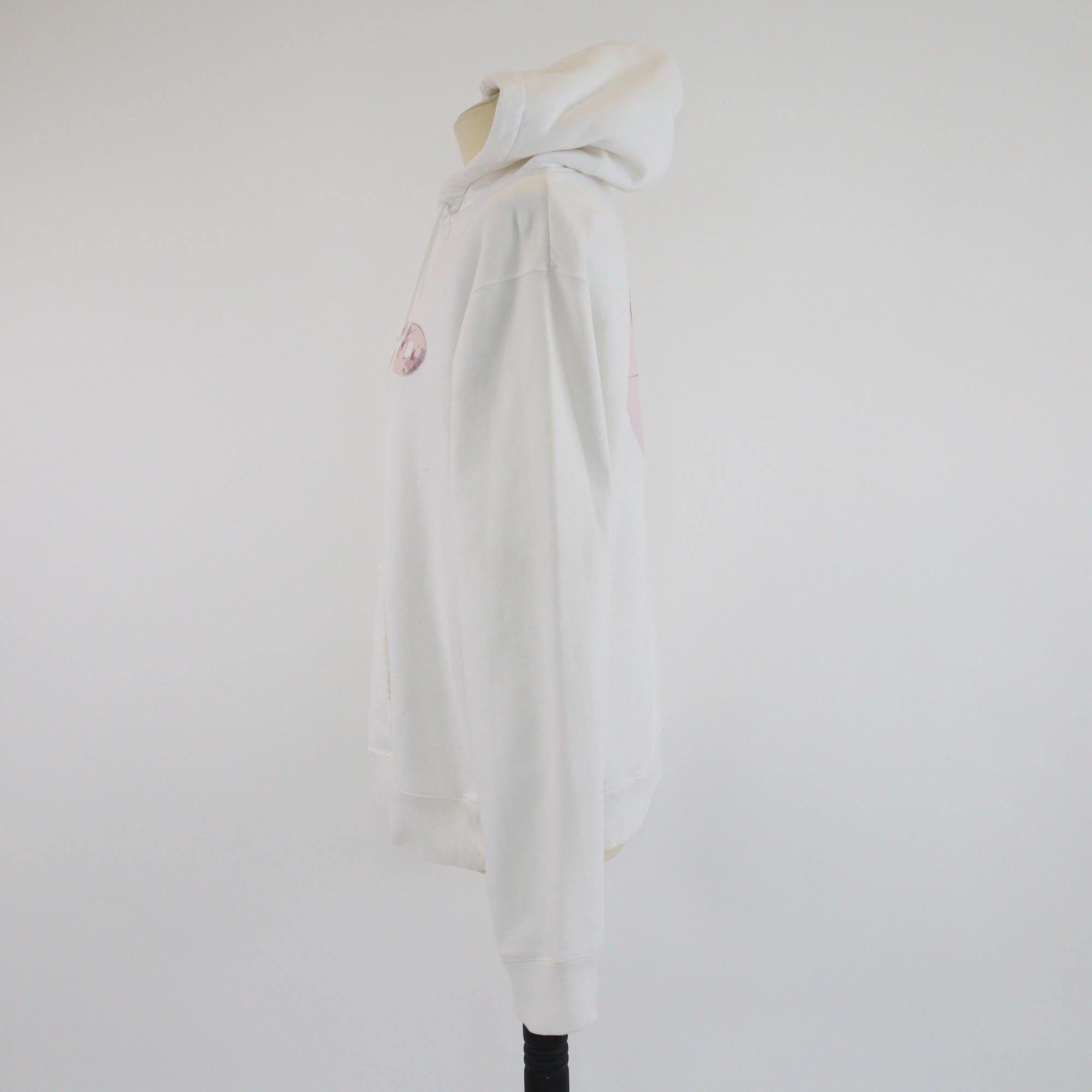 Christian Dior x Daniel Arsham White CD Basketball Hoodie Sweatshirt Mens Christian Dior x Daniel Arsham