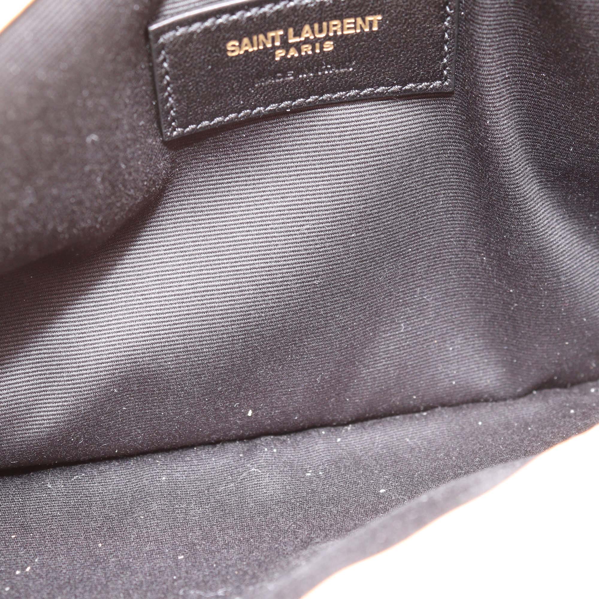 Saint Laurent Natural Raffia Small Uptown Pouch Womens Saint Laurent