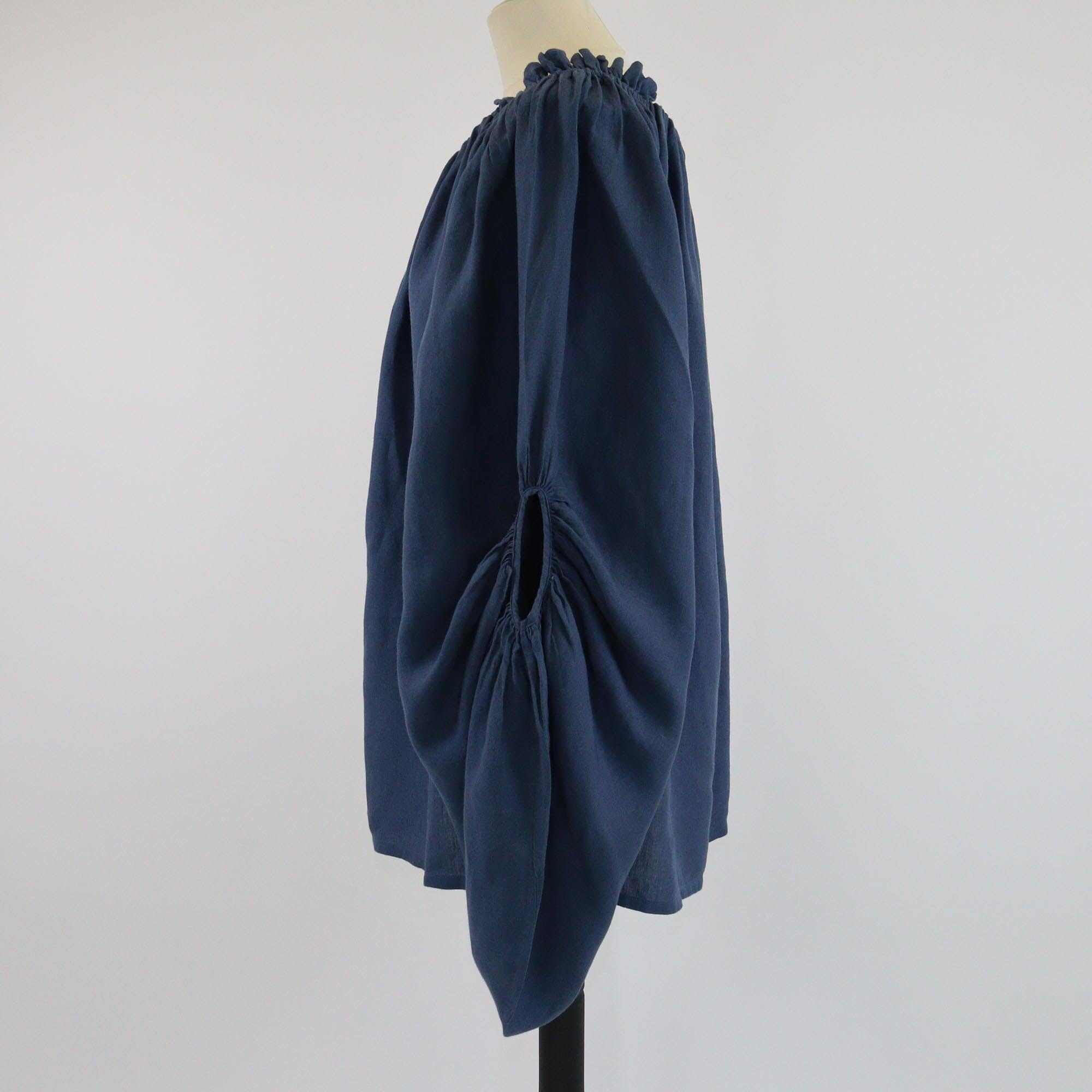 Piece of White Navy Blue Off Shoulder Kendra Mini Dress Womens Piece of White