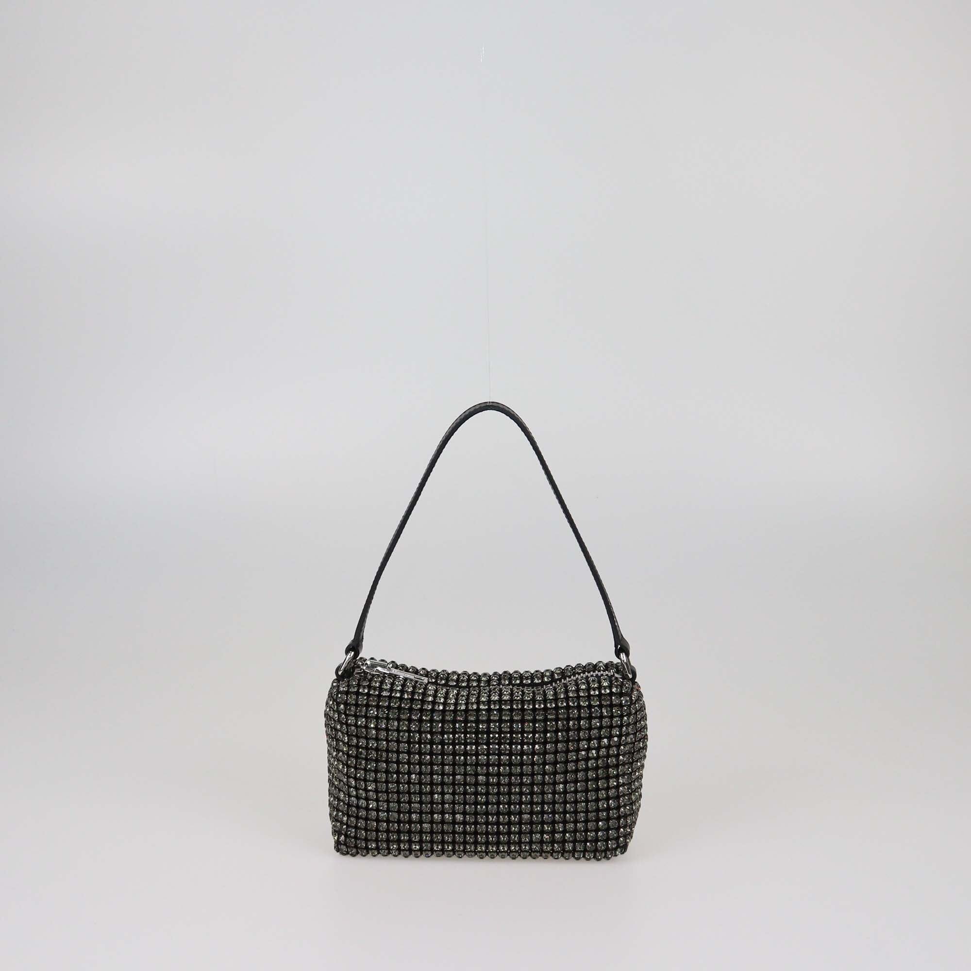 Alexander Wang Black Medium Crystal Heiress Pouch Womens Alexander Wang