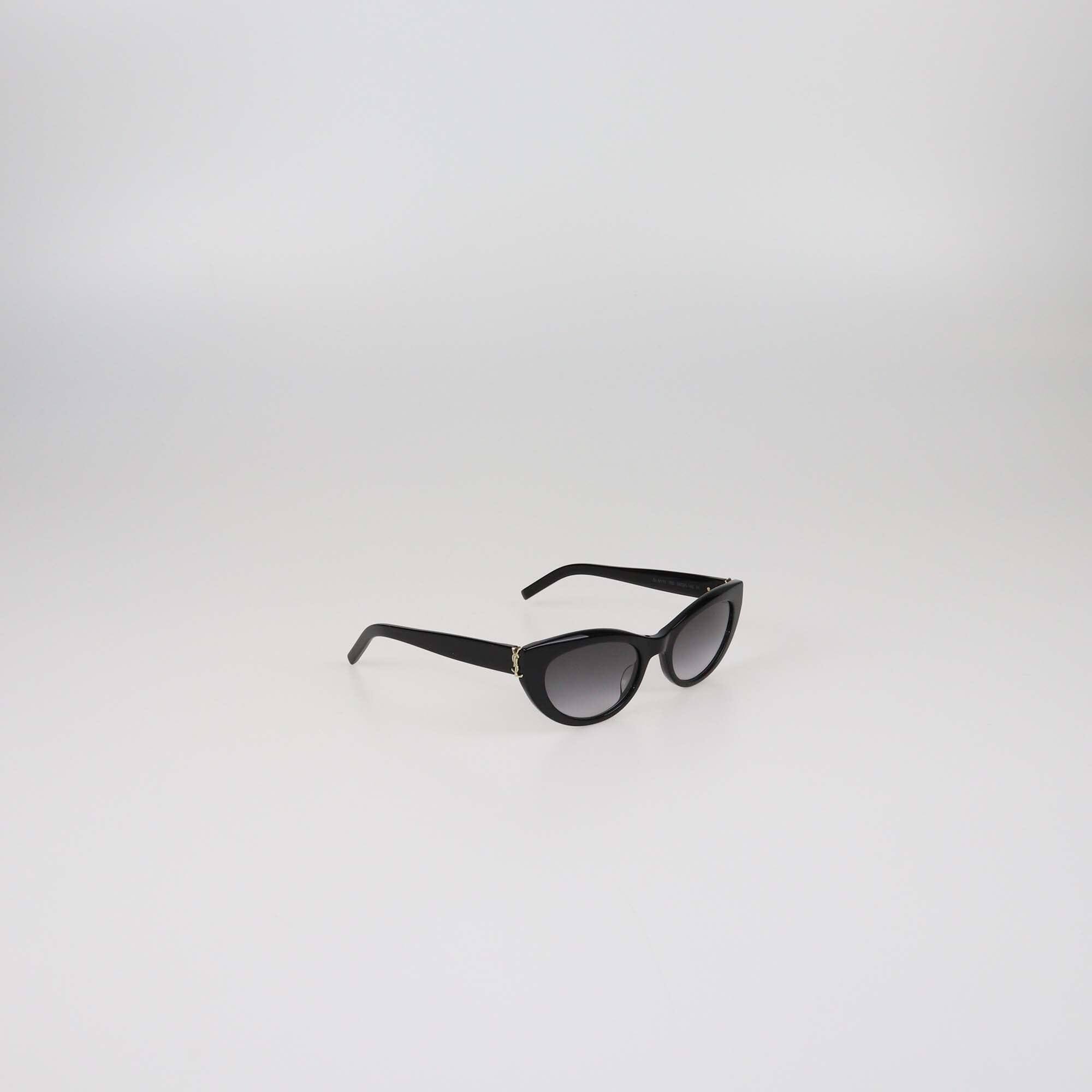 Saint Laurent Black Gradient Cateye Sunglasses Womens Saint Laurent