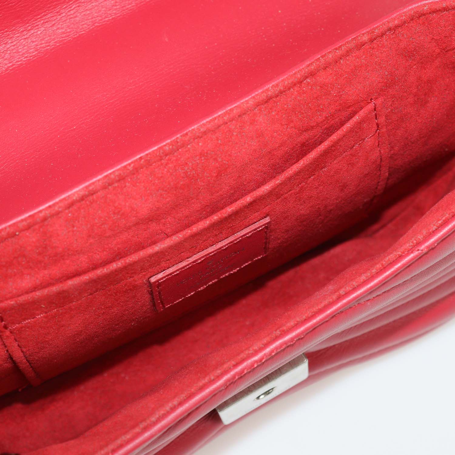Louis Vuitton Red Leather New Wave Chain PM Bag