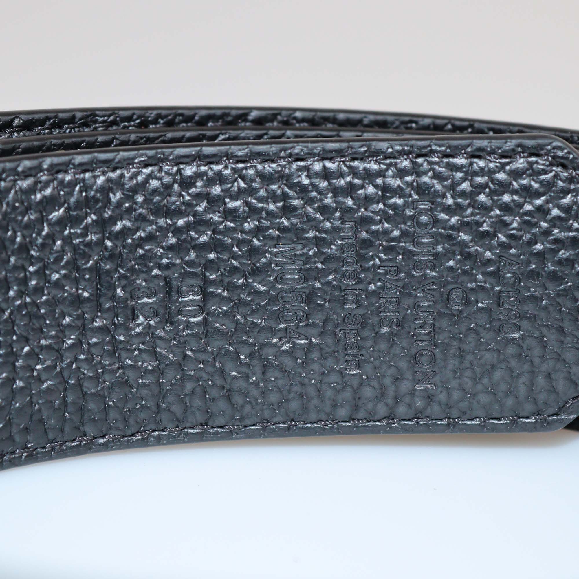 Louis Vuitton Black Monogram LV Circle Reversible Belt Womens Louis Vuitton