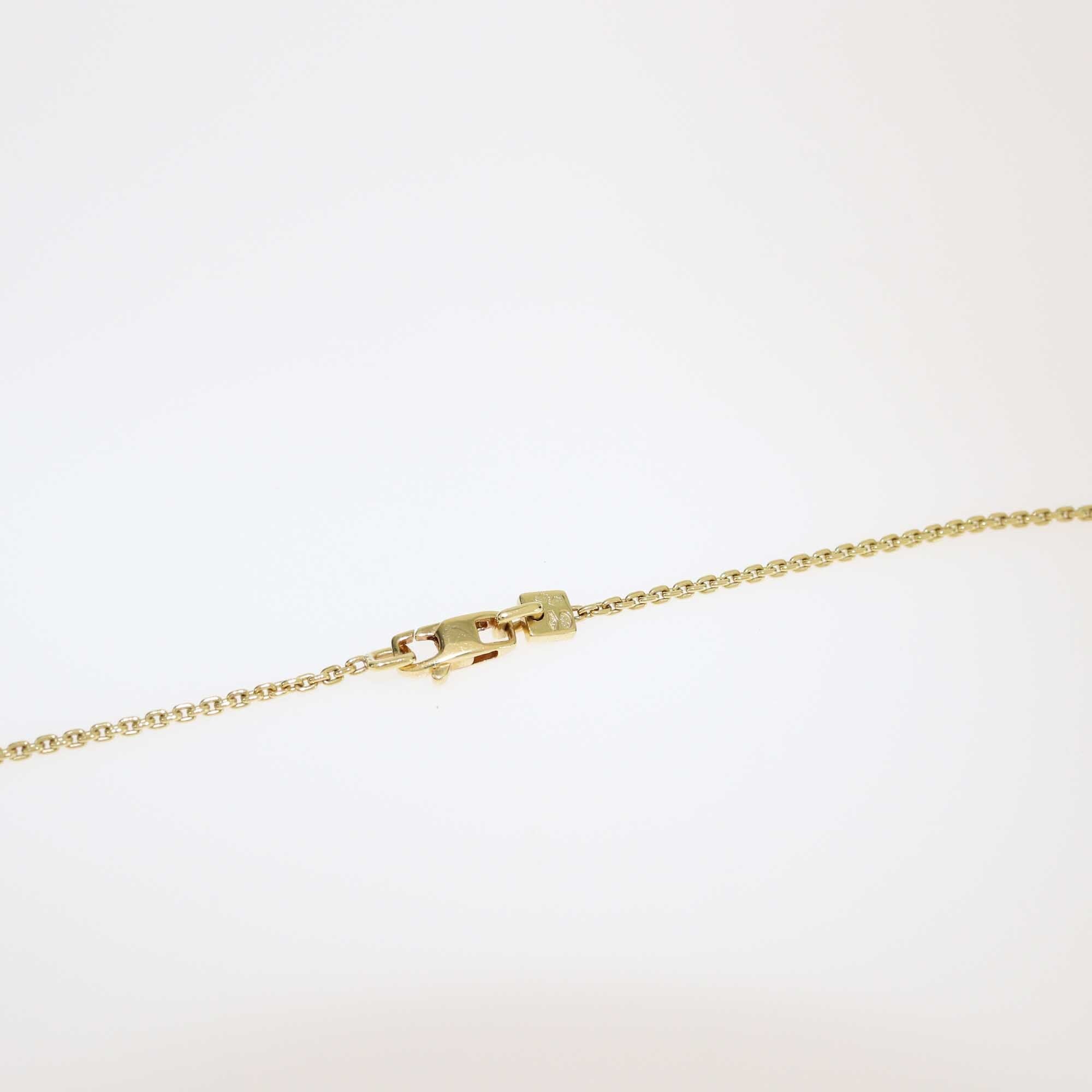 Louis Vuitton Quartz 18k Yellow Gold Pendant Necklace Jewellery Louis Vuitton