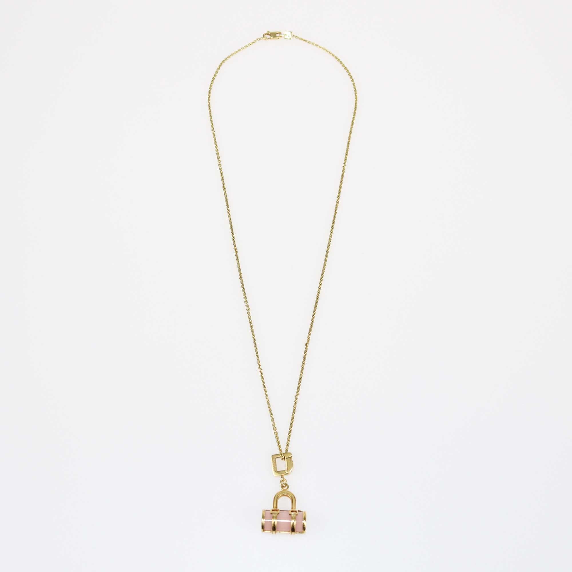 Louis Vuitton Quartz 18k Yellow Gold Pendant Necklace Jewellery Louis Vuitton