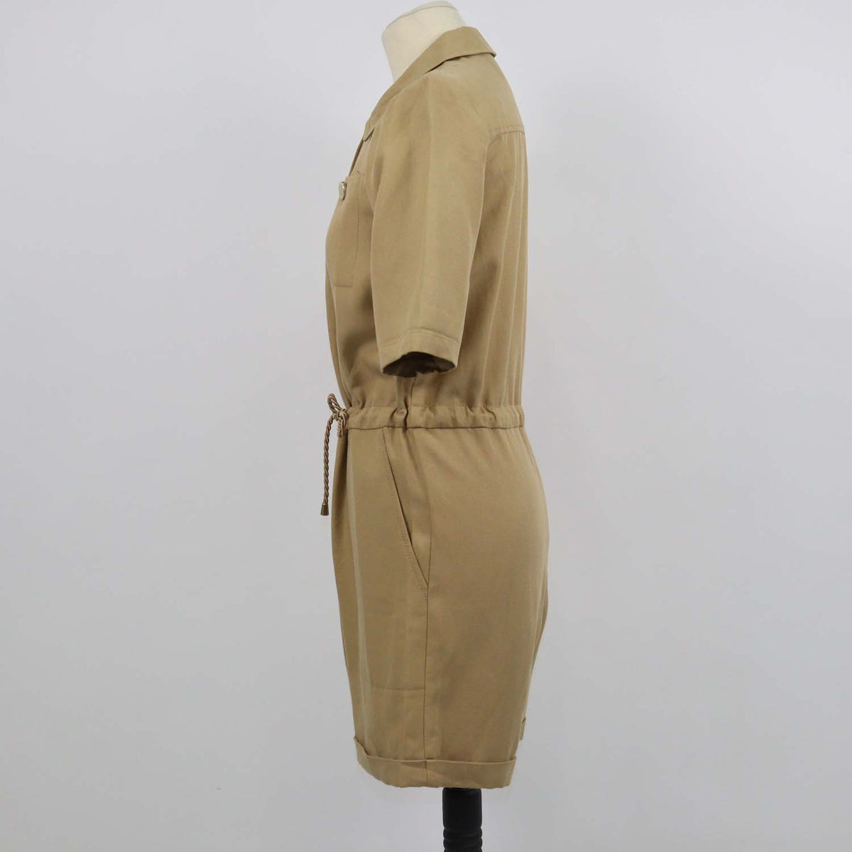 Maison 123 Brown Blend Lyocell Short Jumpsuit