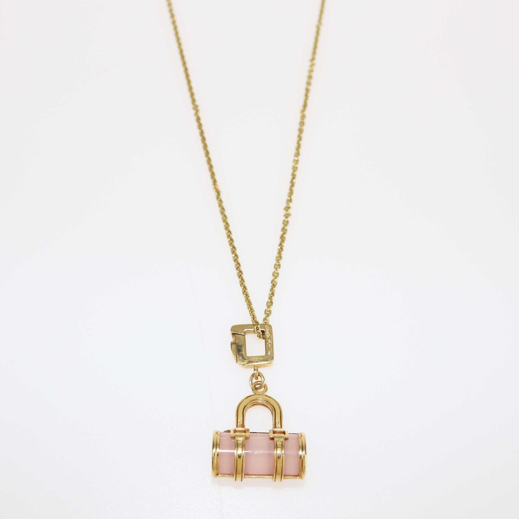 Louis Vuitton Quartz 18k Yellow Gold Pendant Necklace Jewellery Louis Vuitton