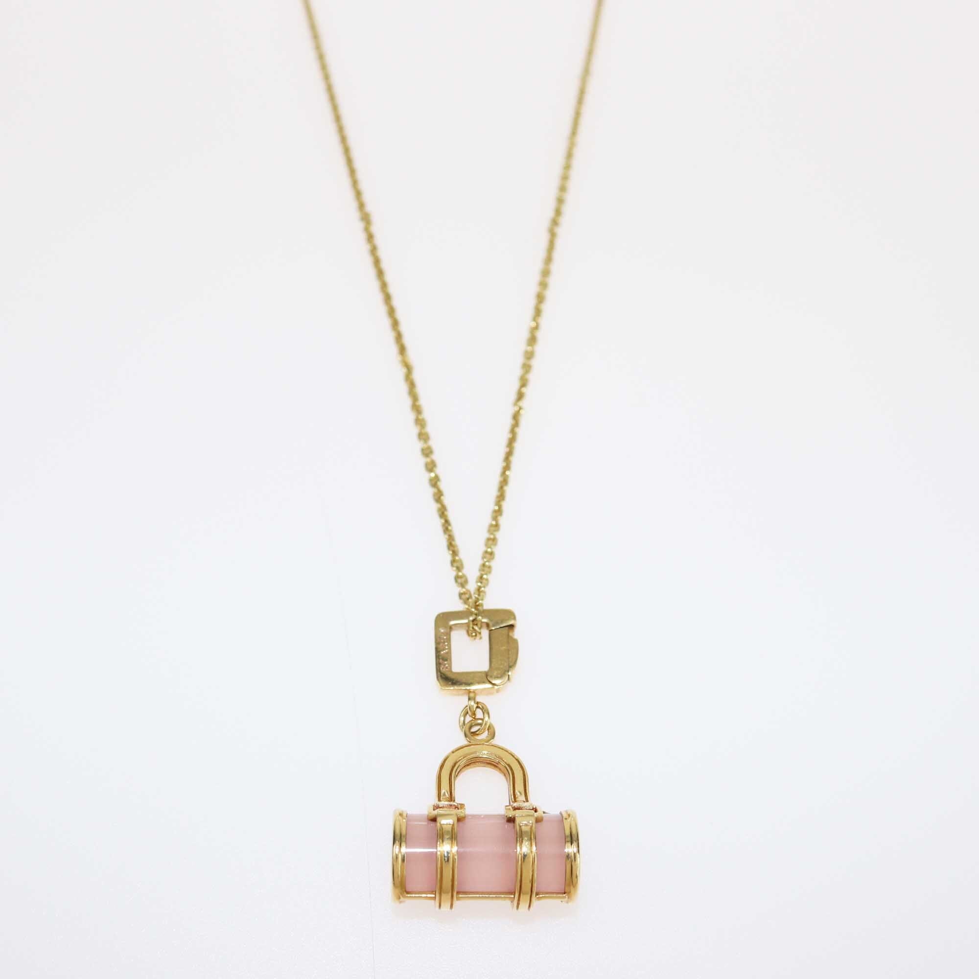 Louis Vuitton Quartz 18k Yellow Gold Pendant Necklace Jewellery Louis Vuitton
