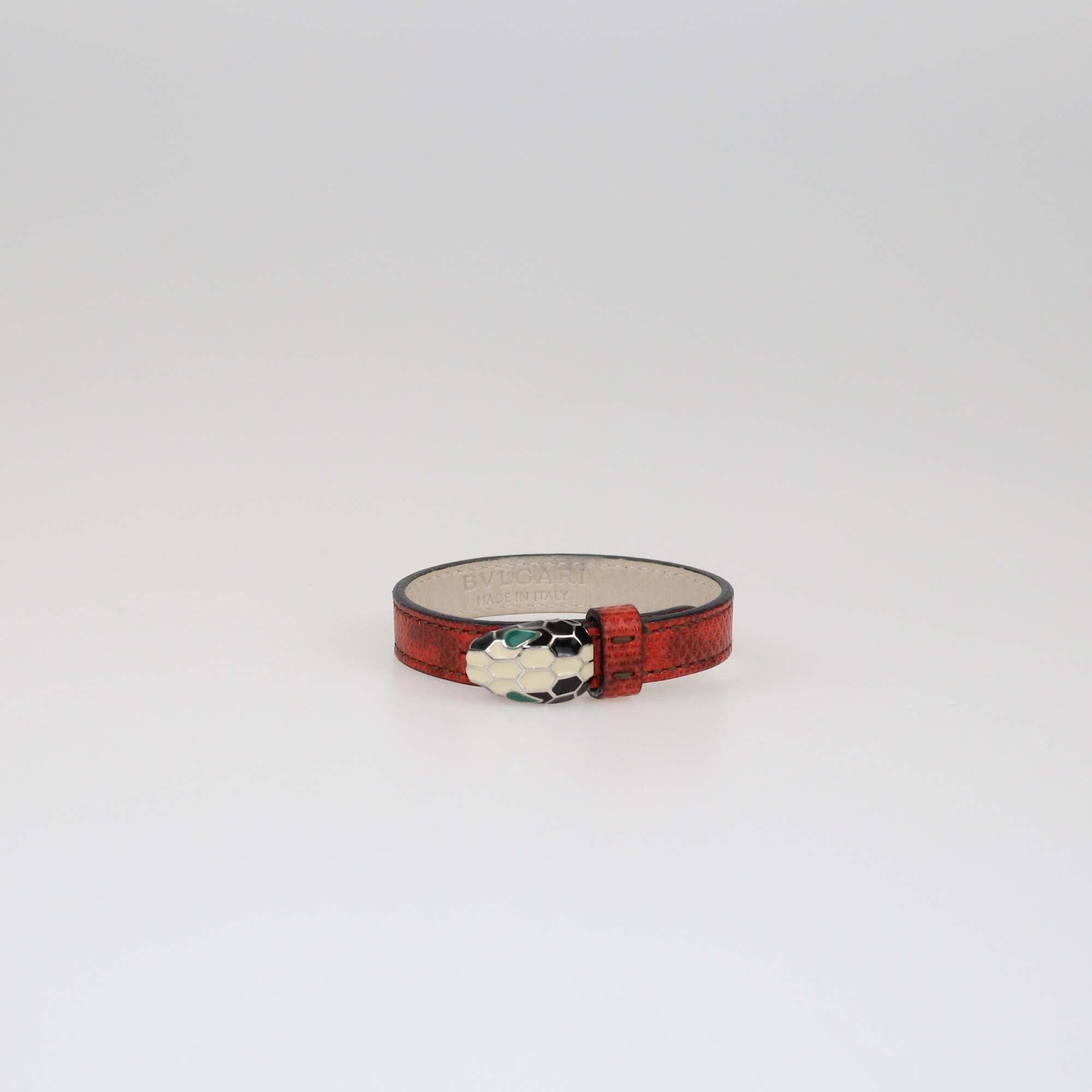 Bvlgari Red Karung Serpenti Forever Bracelet Womens Bvlgari