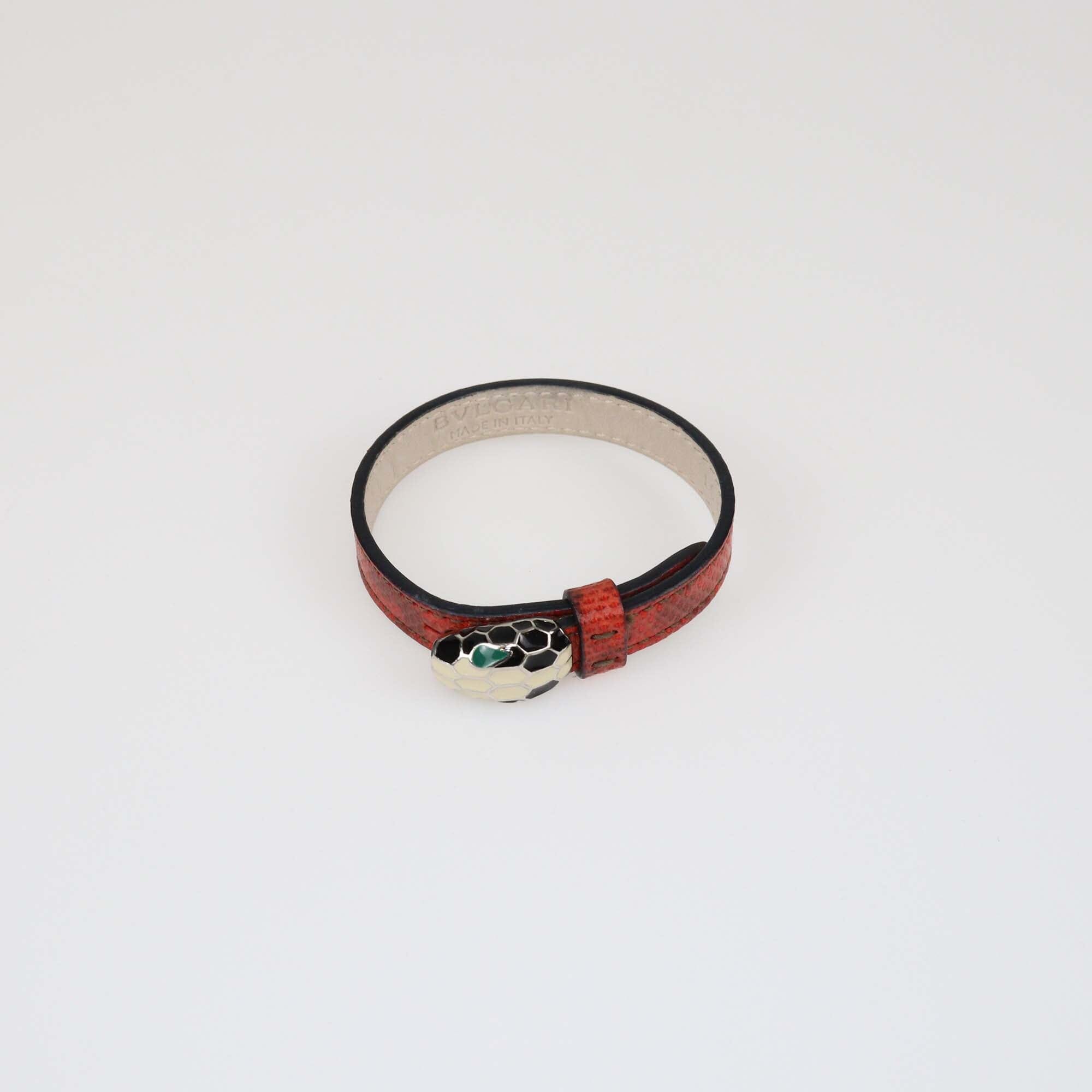 Bvlgari Red Karung Serpenti Forever Bracelet Womens Bvlgari