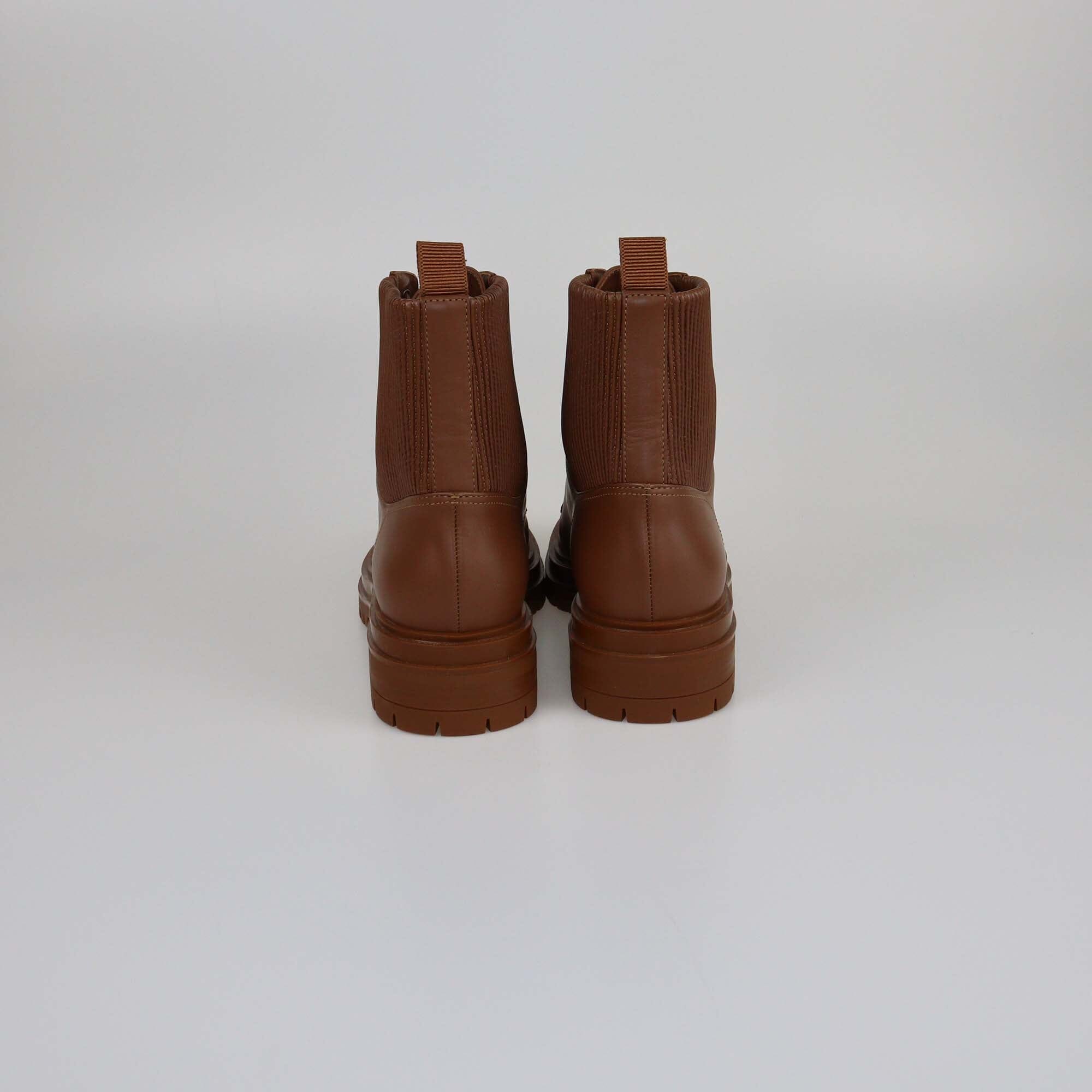 Gianvito Rossi Brown Trim Combat Boots Womens Gianvito Rossi
