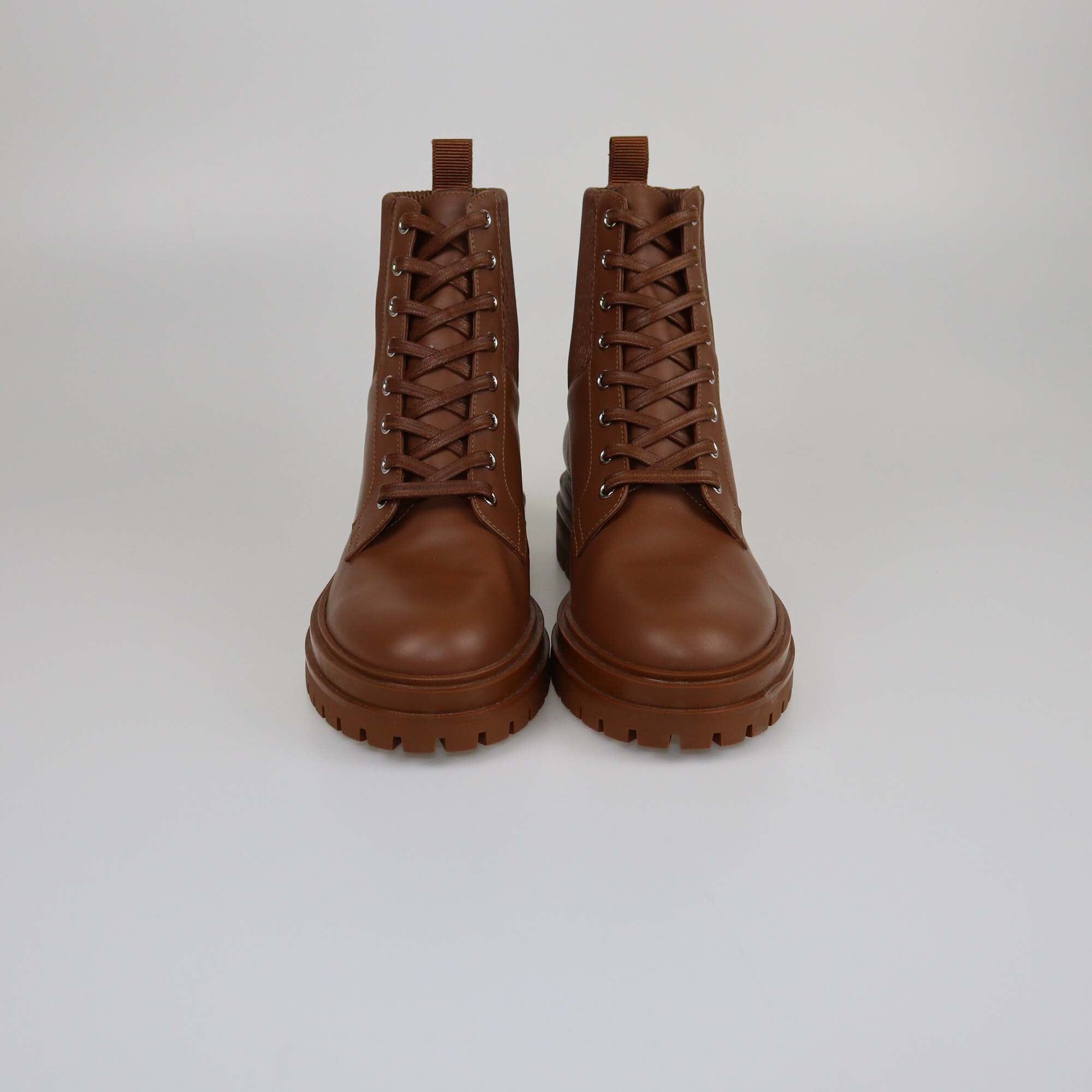 Gianvito Rossi Brown Trim Combat Boots Womens Gianvito Rossi