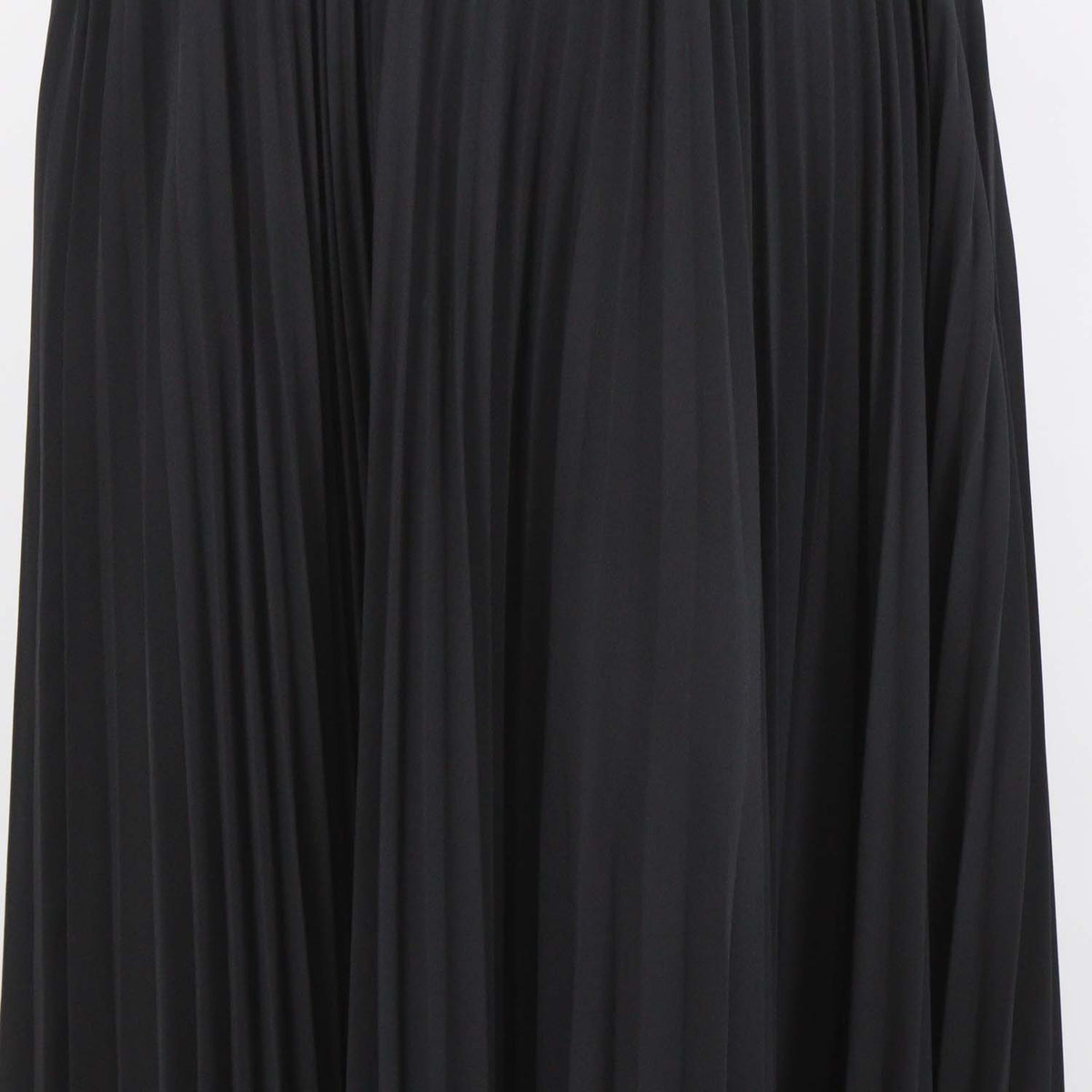 Alica + Olivia Black Polyester Pleated Long Skirt