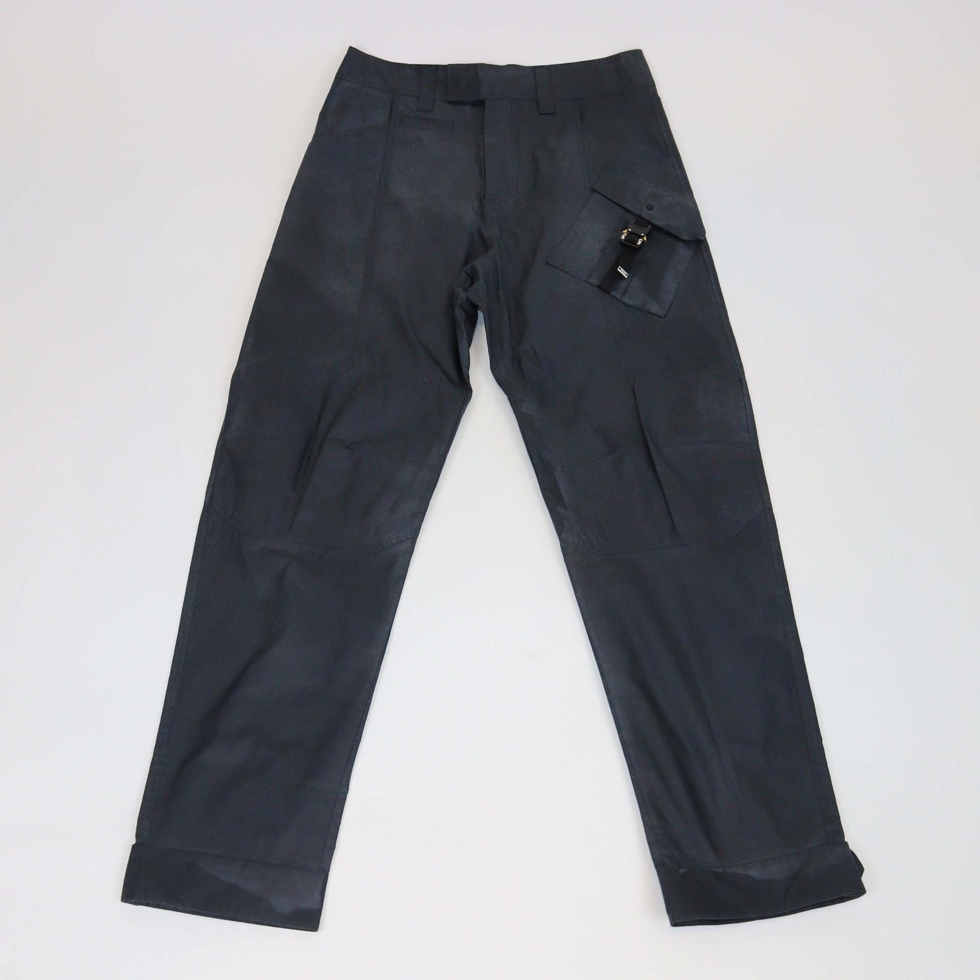 Dior Homme Dark Grey Technical Fabric Buckle Pocket Detail Cargo Pants