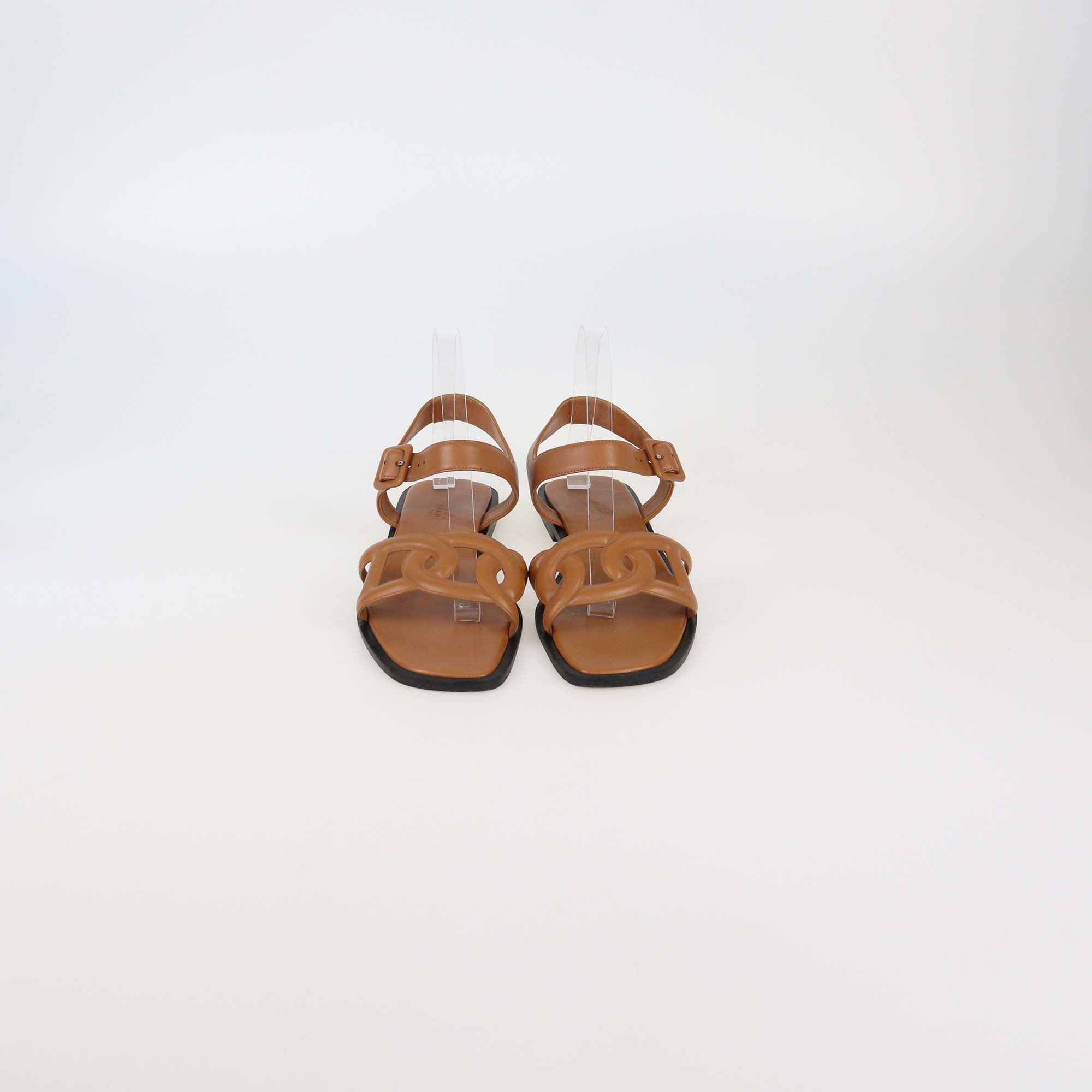 Hermes Naturel Leather Feliz Sandals