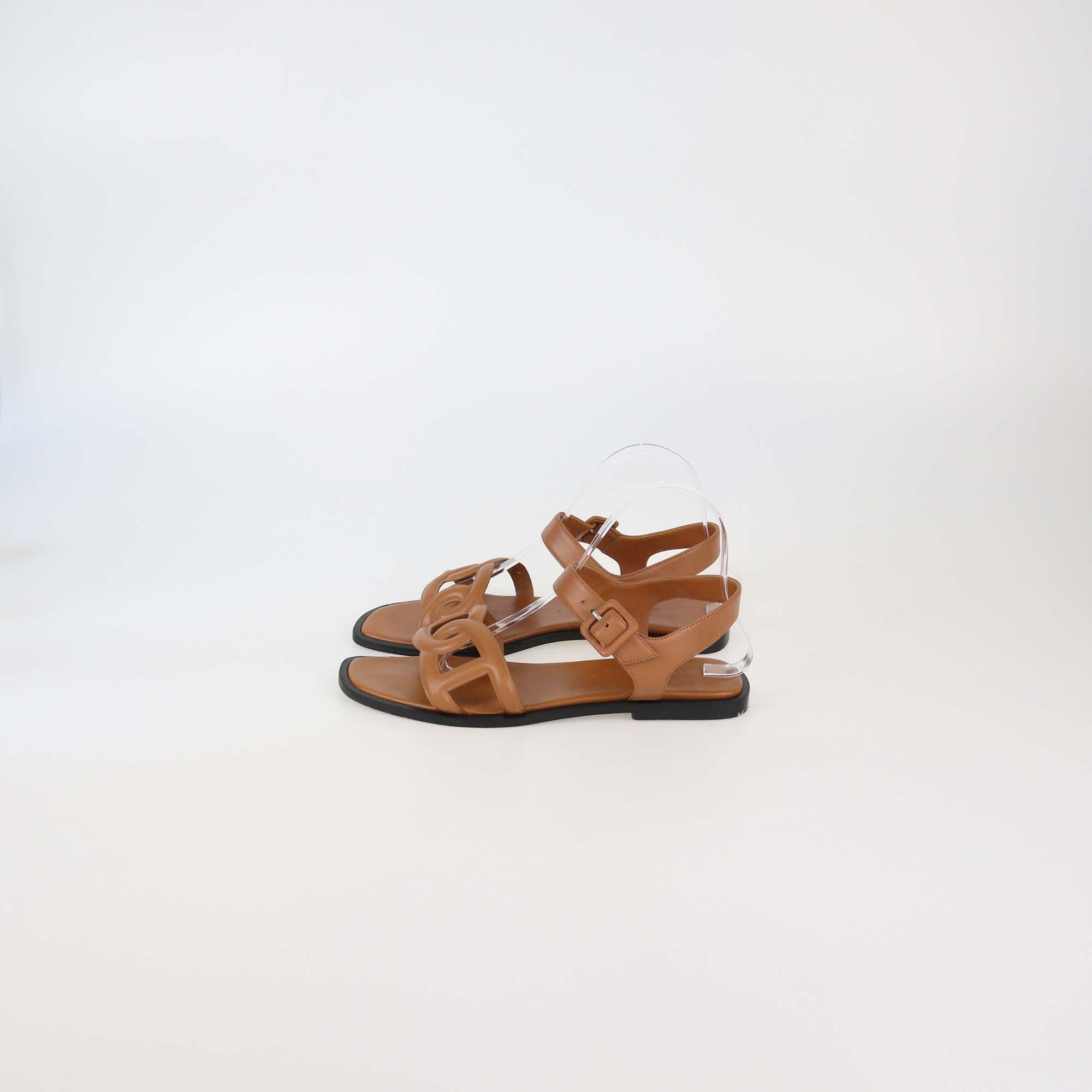 Hermes Naturel Leather Feliz Sandals