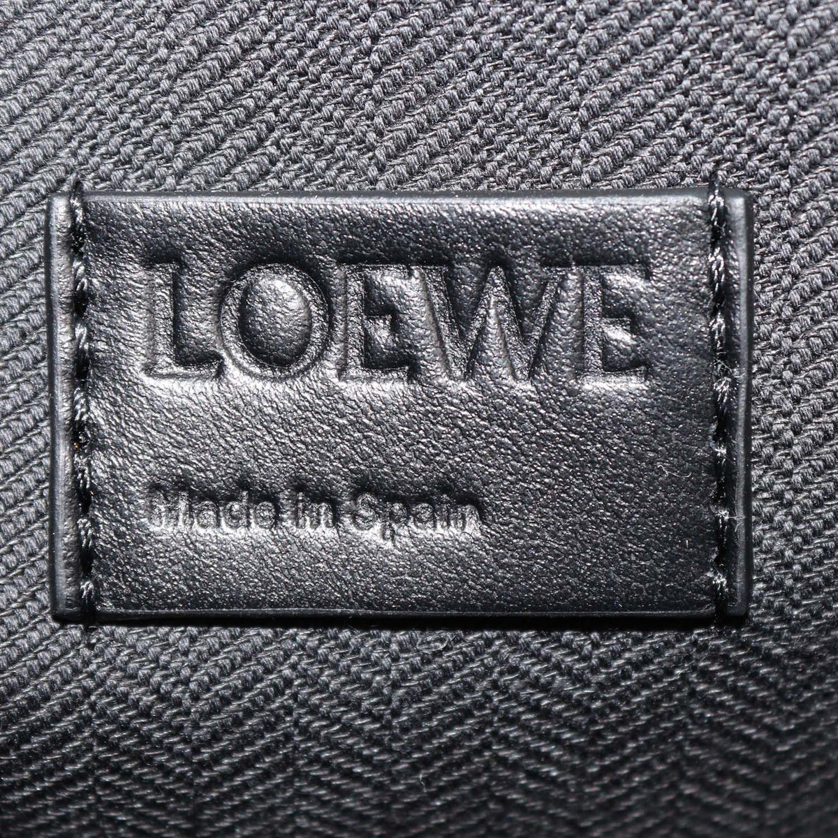 Loewe Black Leather Puzzle Fold Wash Bag