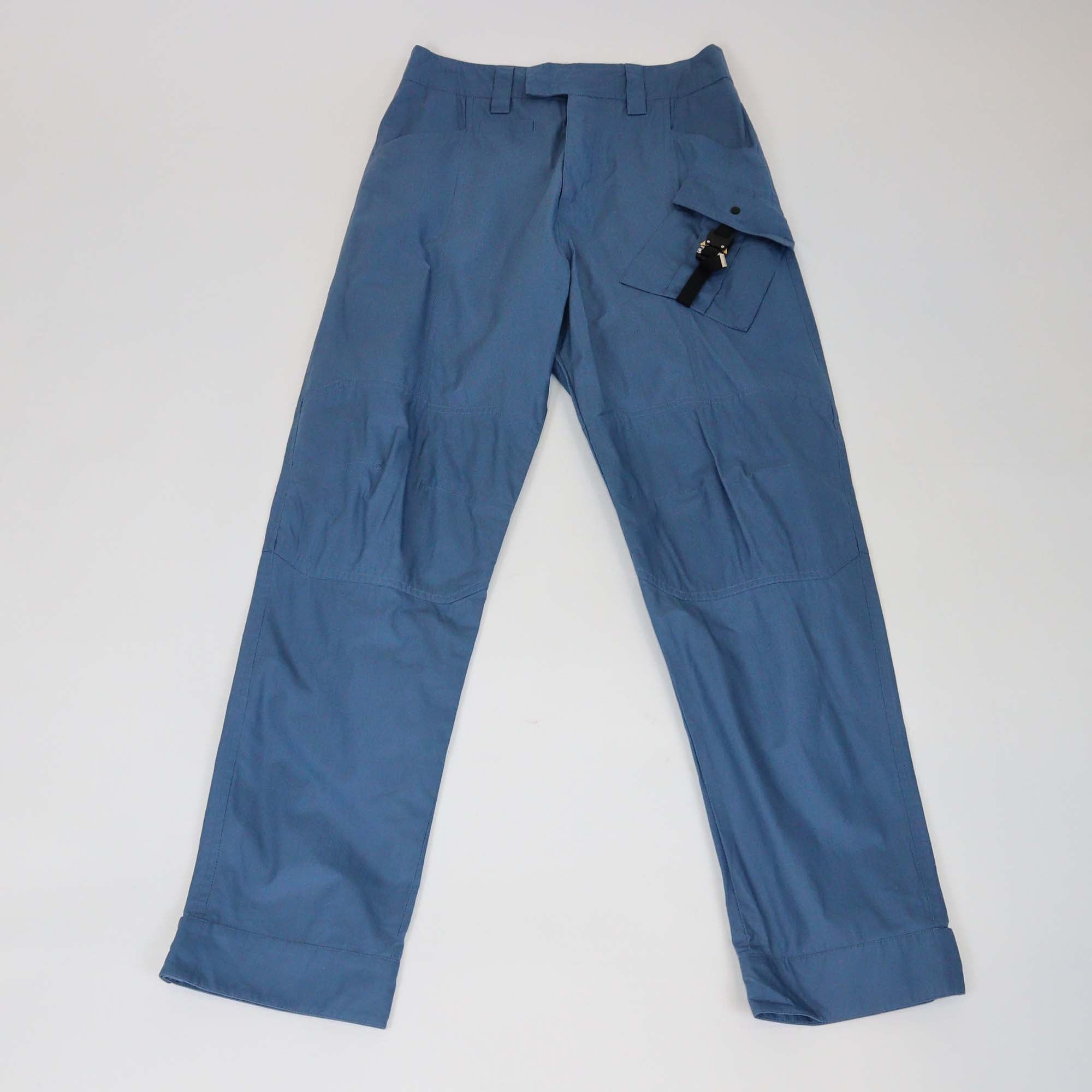 Dior Homme Blue Technical Fabric Buckle Pocket Detail Cargo Pants