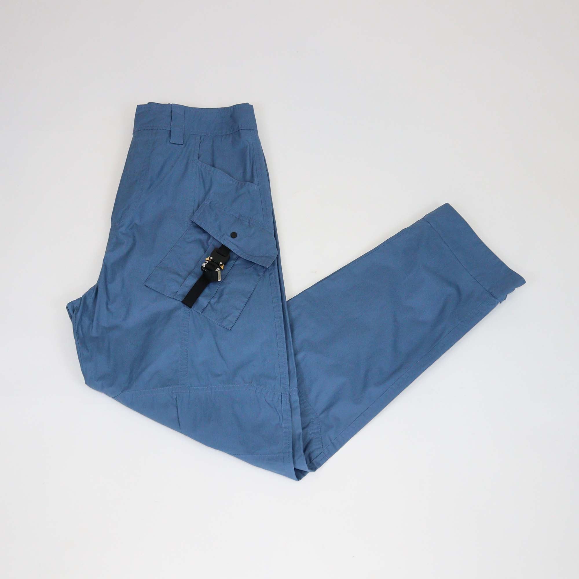 Dior Homme Blue Technical Fabric Buckle Pocket Detail Cargo Pants