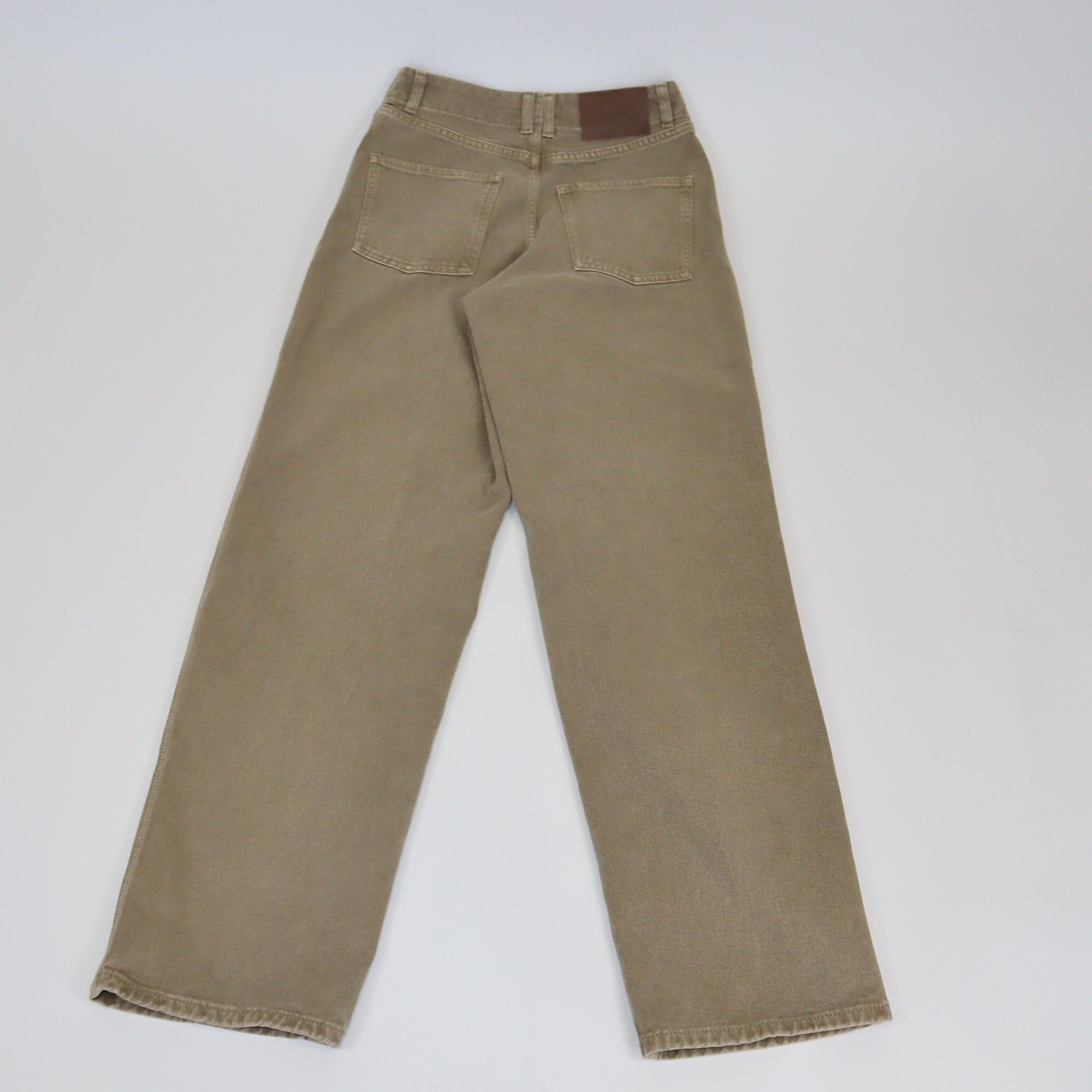 12 Storeez Military Brown Wide Leg Jeans Womens 12 Storeez