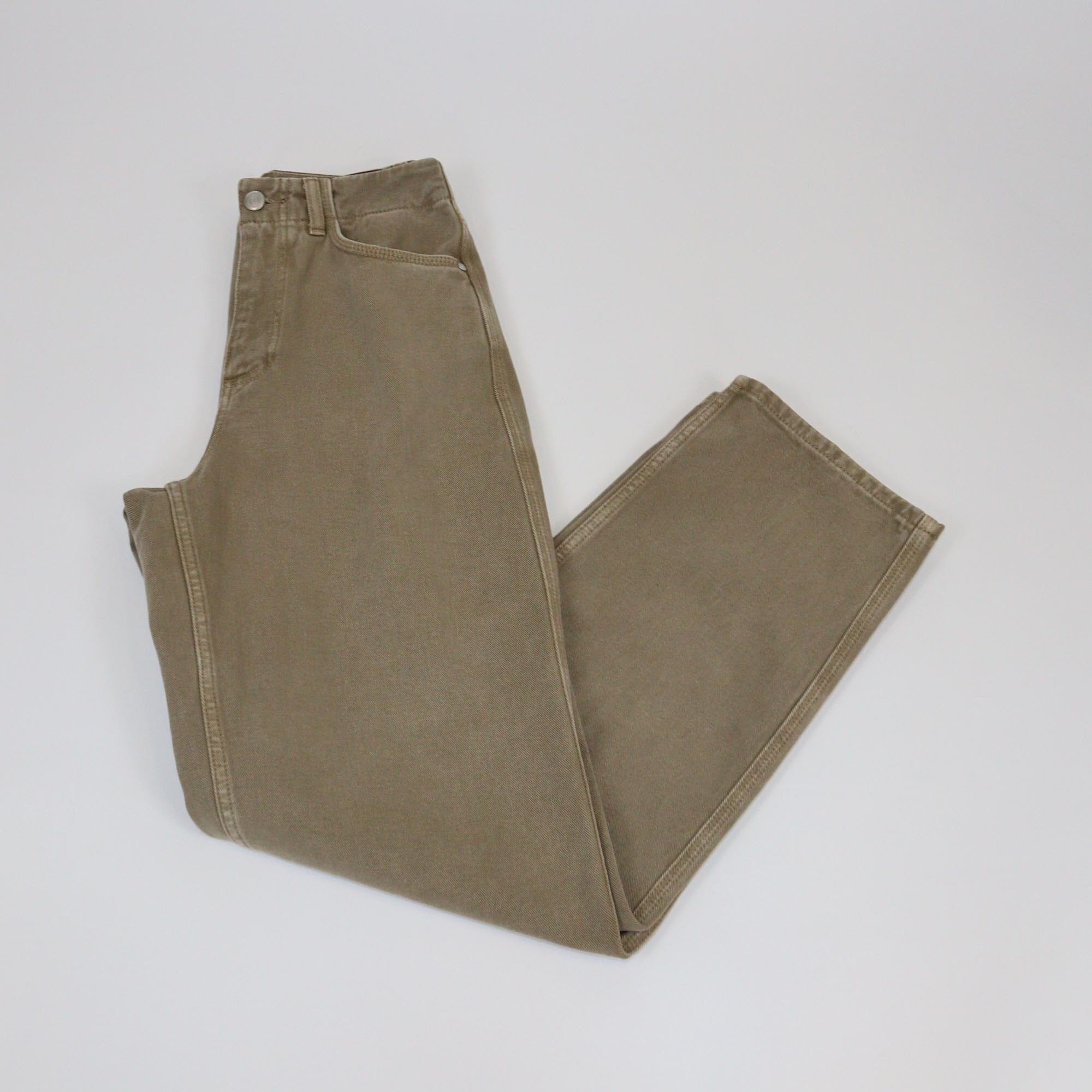 12 Storeez Military Brown Wide Leg Jeans Womens 12 Storeez
