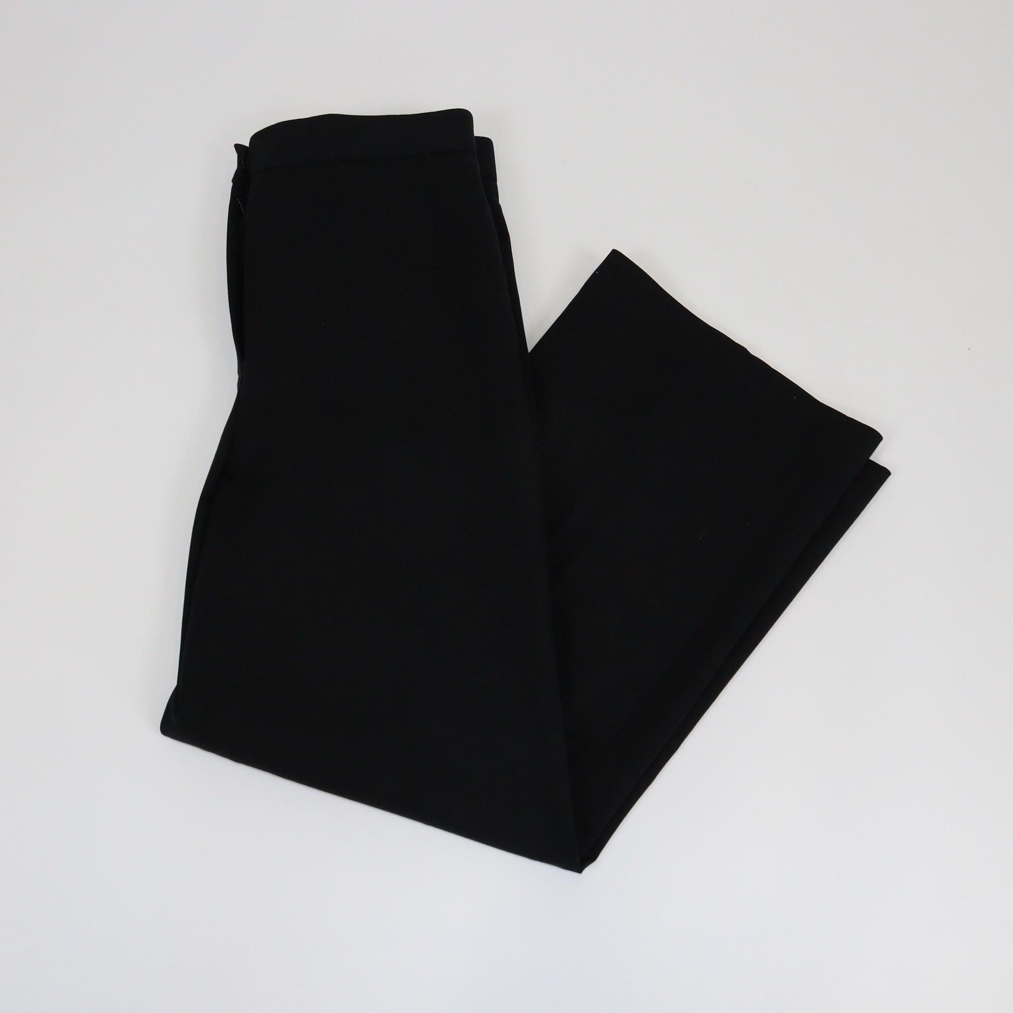 The Row Black Roan Straight Wide Leg Pants Womens The Row