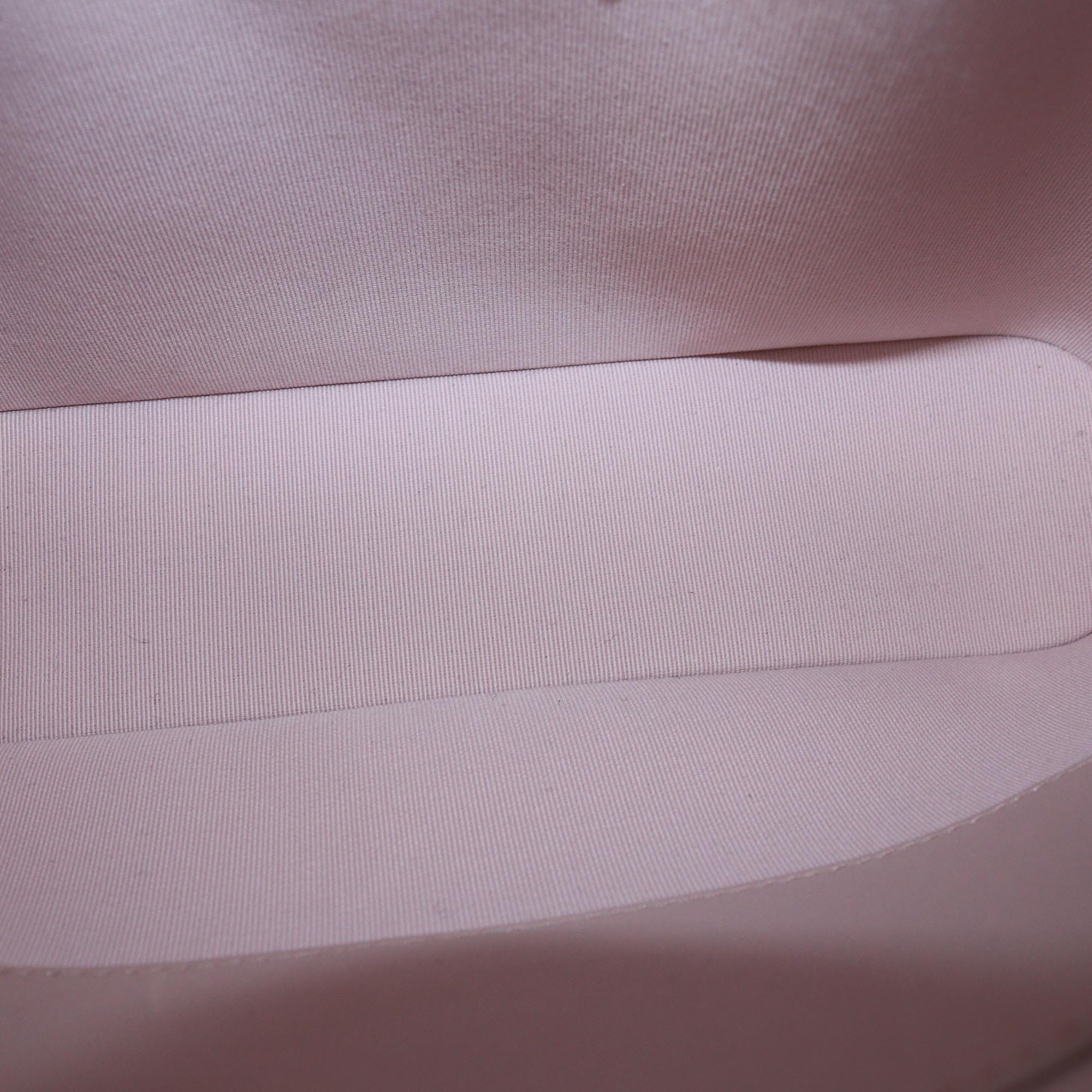 Chanel Light Pink Quilted Tweed and Sequins CC Satchel Womens Chanel