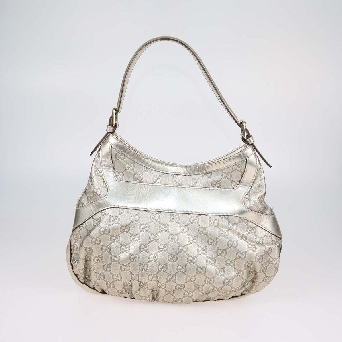 Gucci Gold Guccissima Leather Medium Queen Hobo