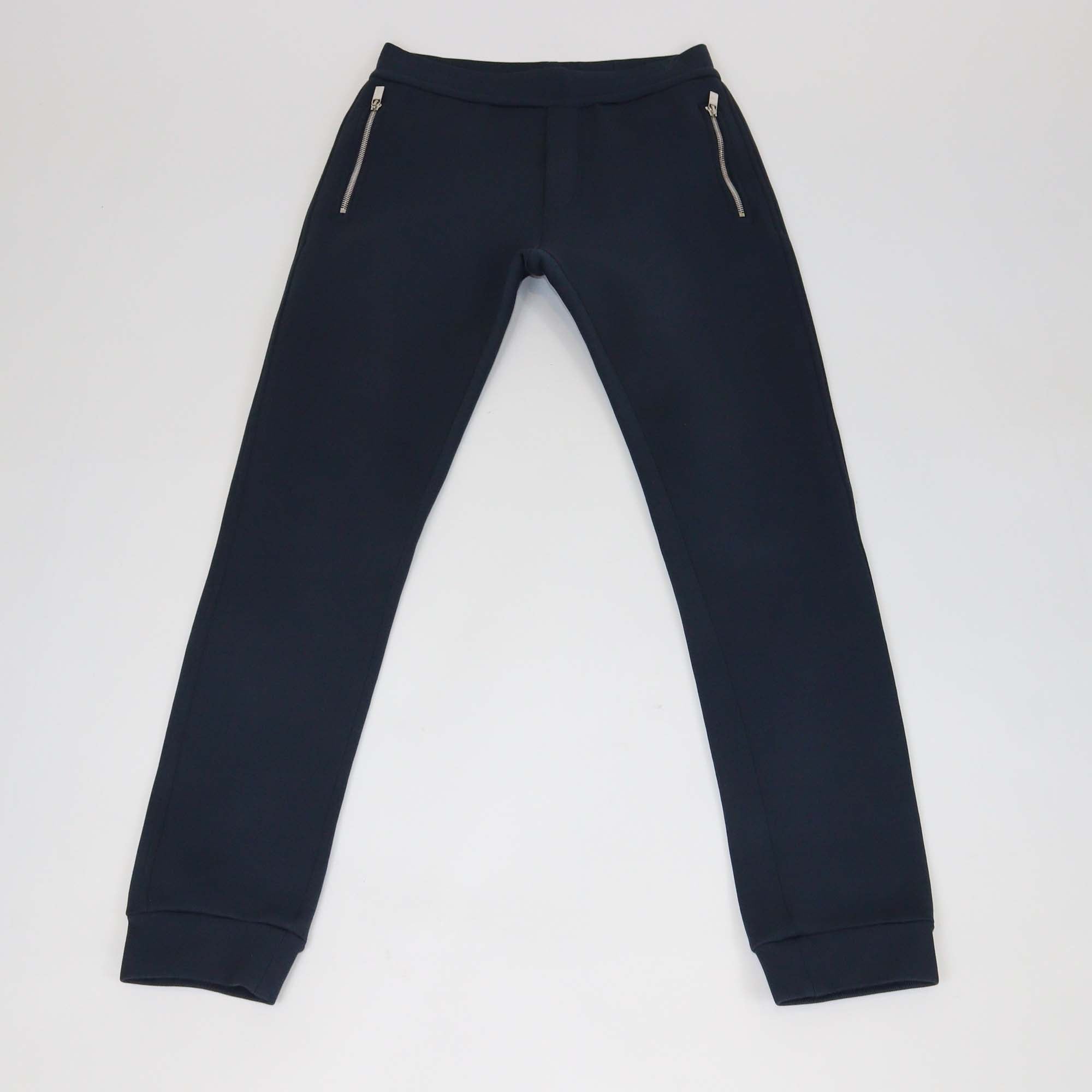 Dior Homme Navy Blue Technical Fabric Zip Pocket Track Pants