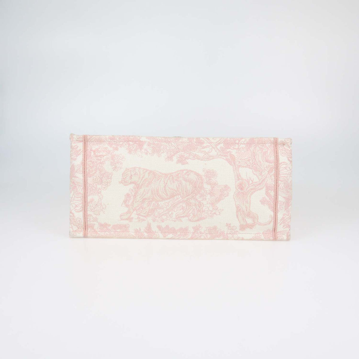 Christian Dior Pink Toile de Jouy Embroidery Medium Book Tote