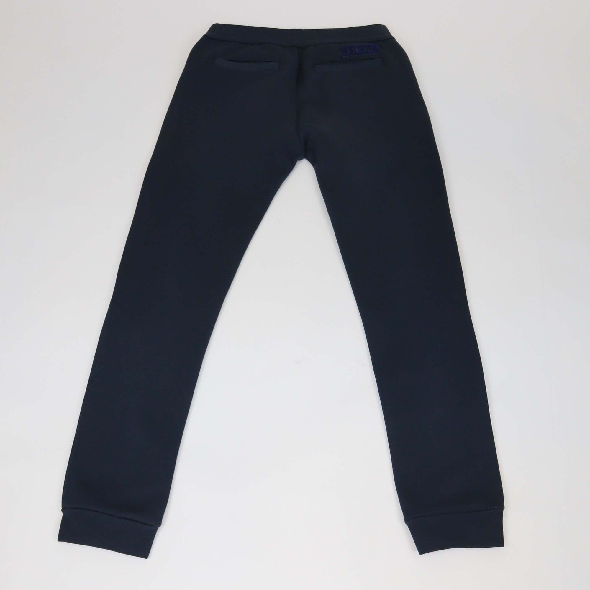 Dior Homme Navy Blue Technical Fabric Zip Pocket Track Pants