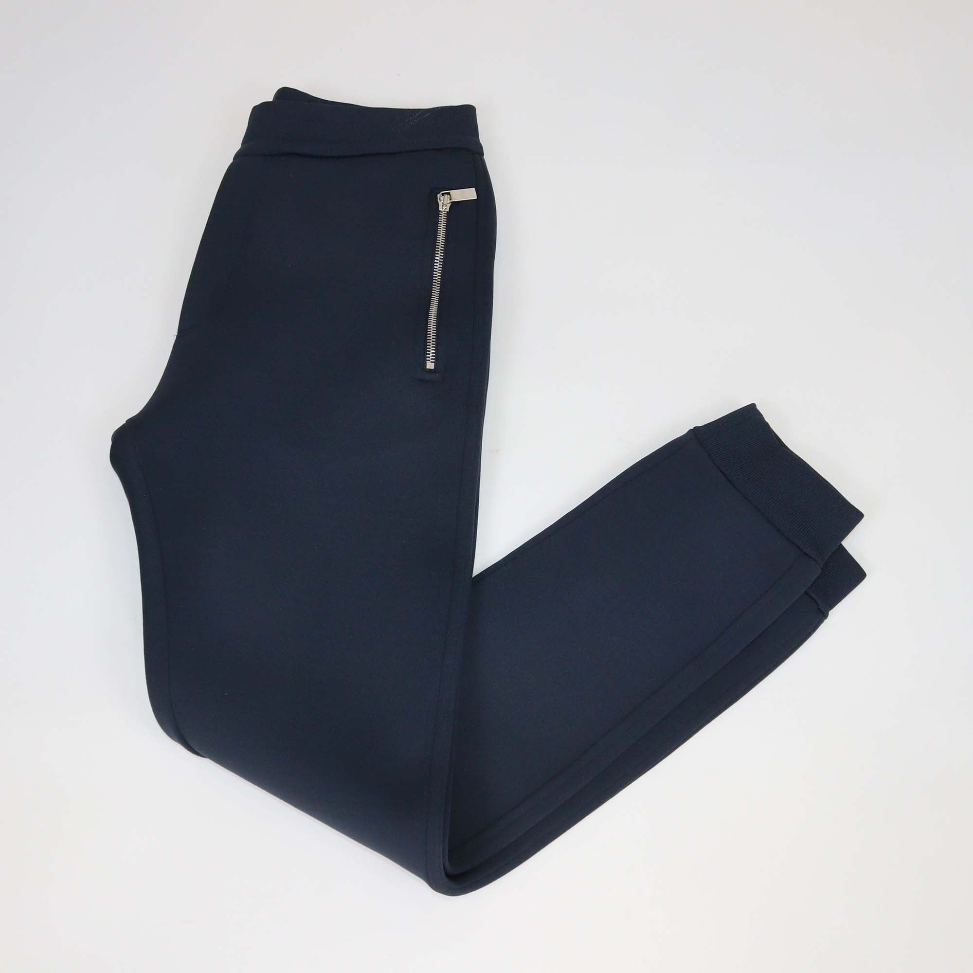 Dior Homme Navy Blue Technical Fabric Zip Pocket Track Pants