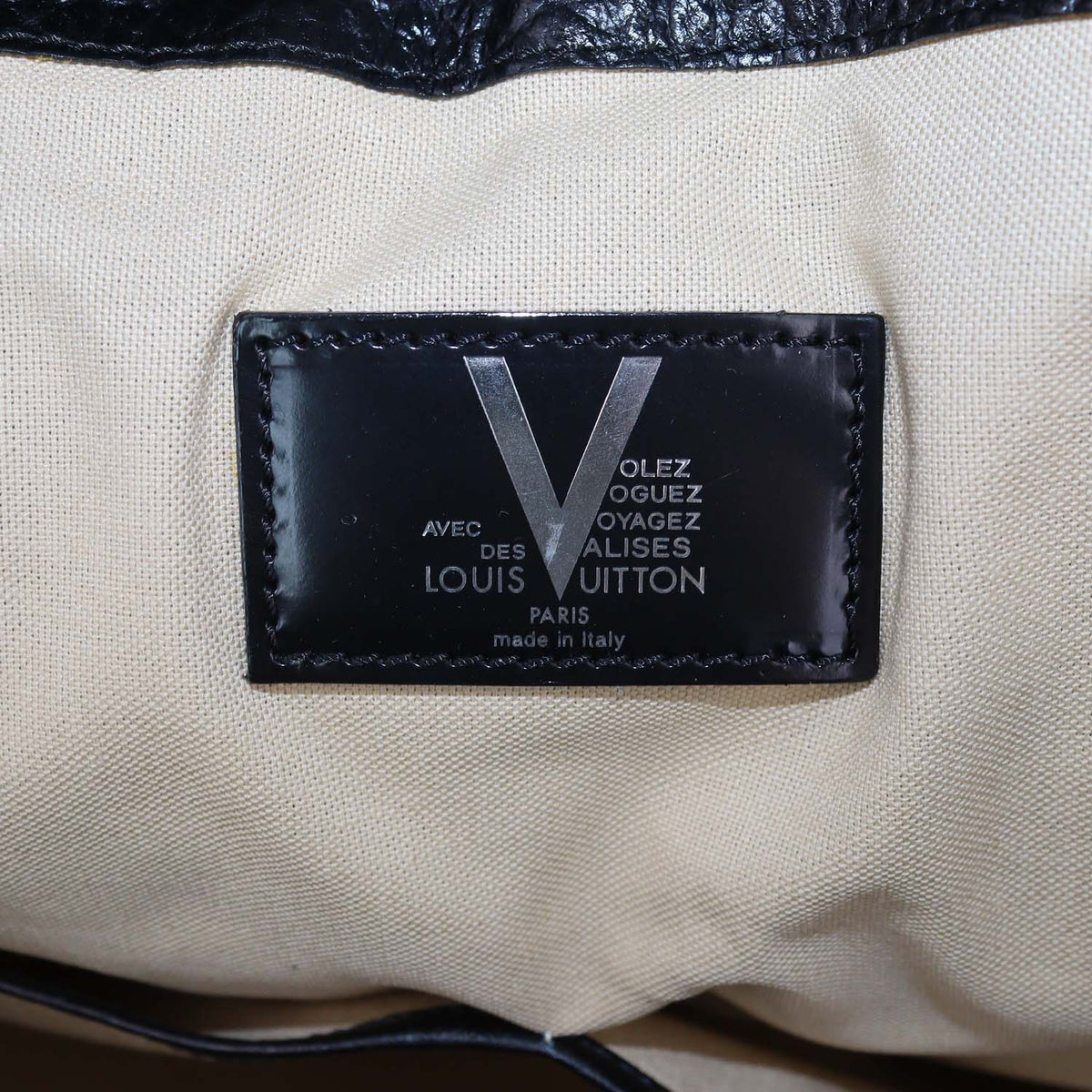 Louis Vuitton Black, Red Leather and Wool Grimaud Vail Blanket Bag