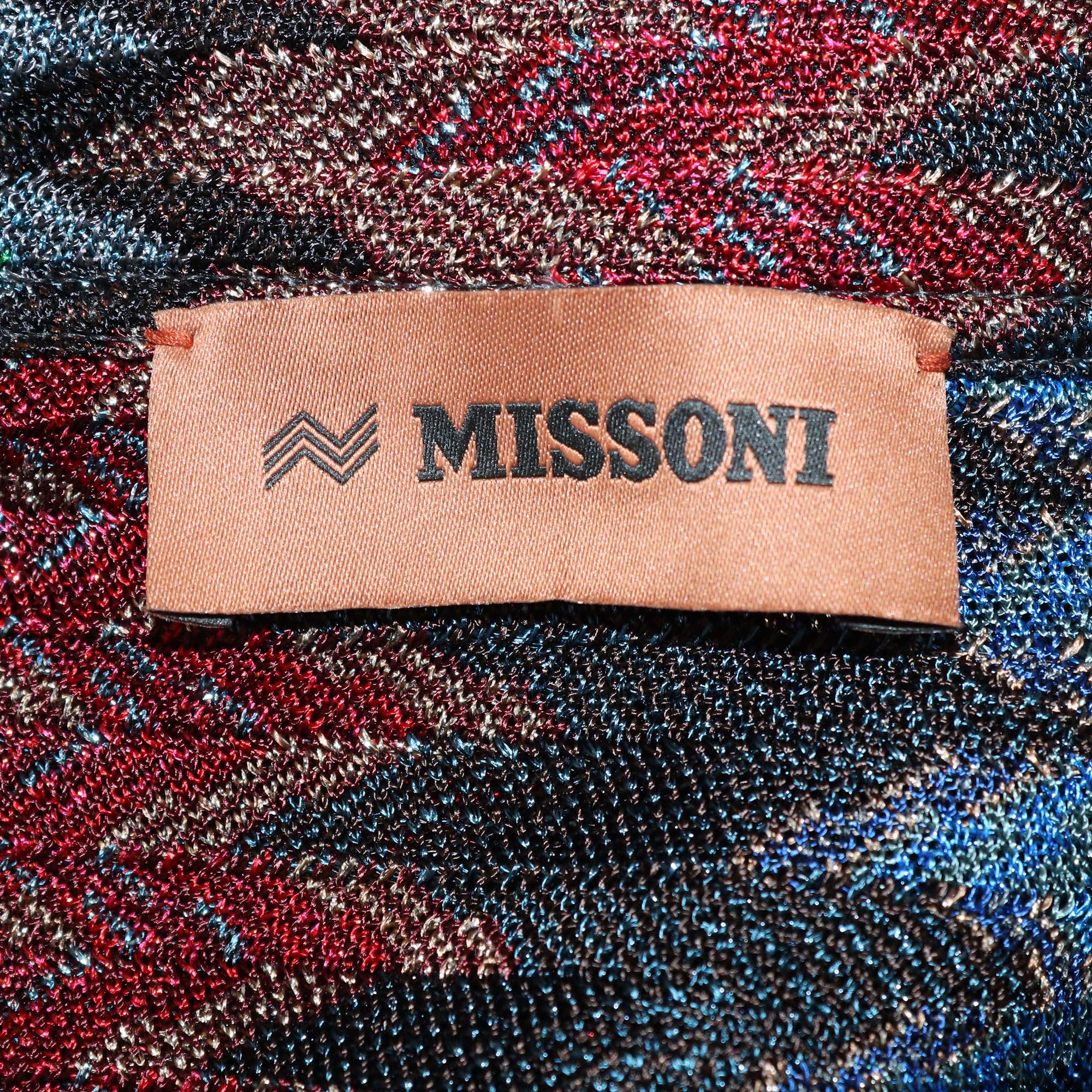 Missoni Multicolor Viscose Snake Pattern Long Sleeve Shirt
