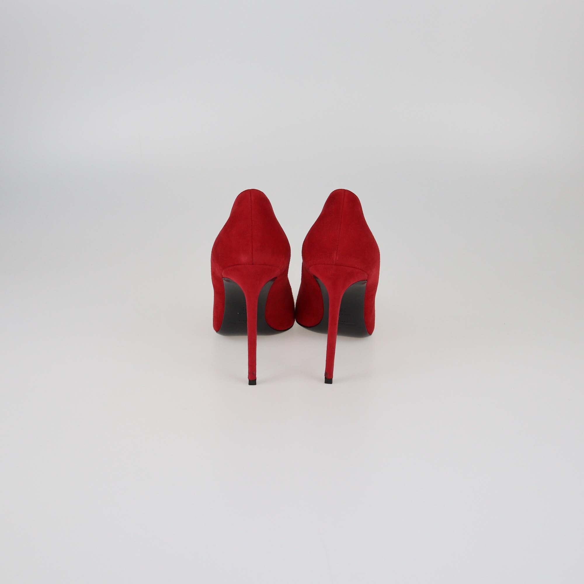 Saint Laurent Red Paris 105 Pointed Toe Pumps Womens Saint Laurent