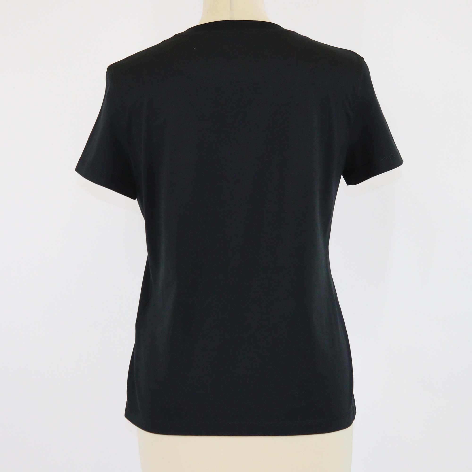 Hermes Black Cotton Cartouche Mors T-Shirt