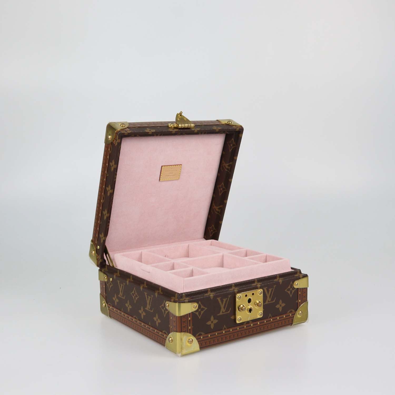 Louis Vuitton Rose Ballerine Monogram Canvas Coffret Joaillerie Box/Trunks