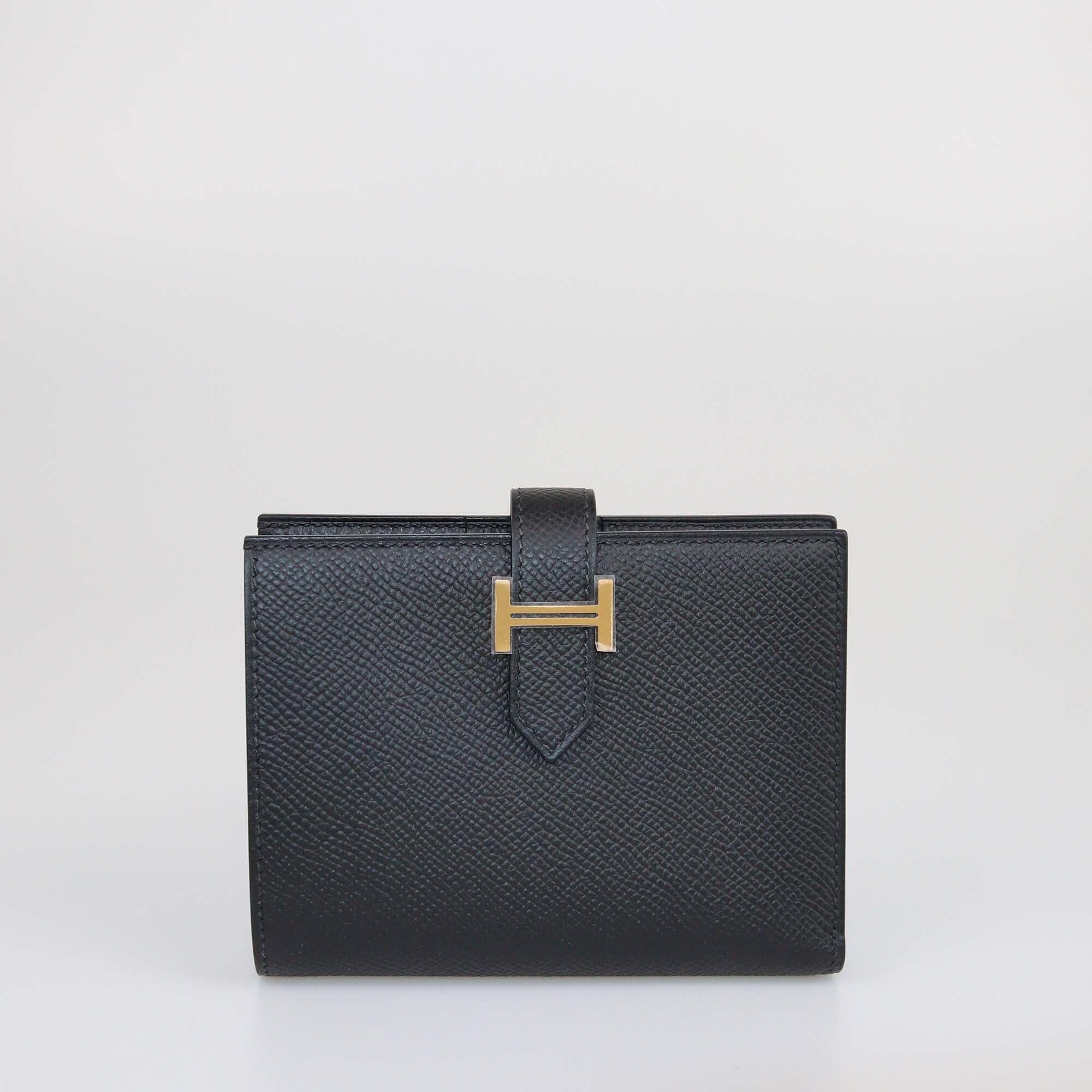 Hermes Nior Epsom Bearn Compact Wallet Womens Hermes