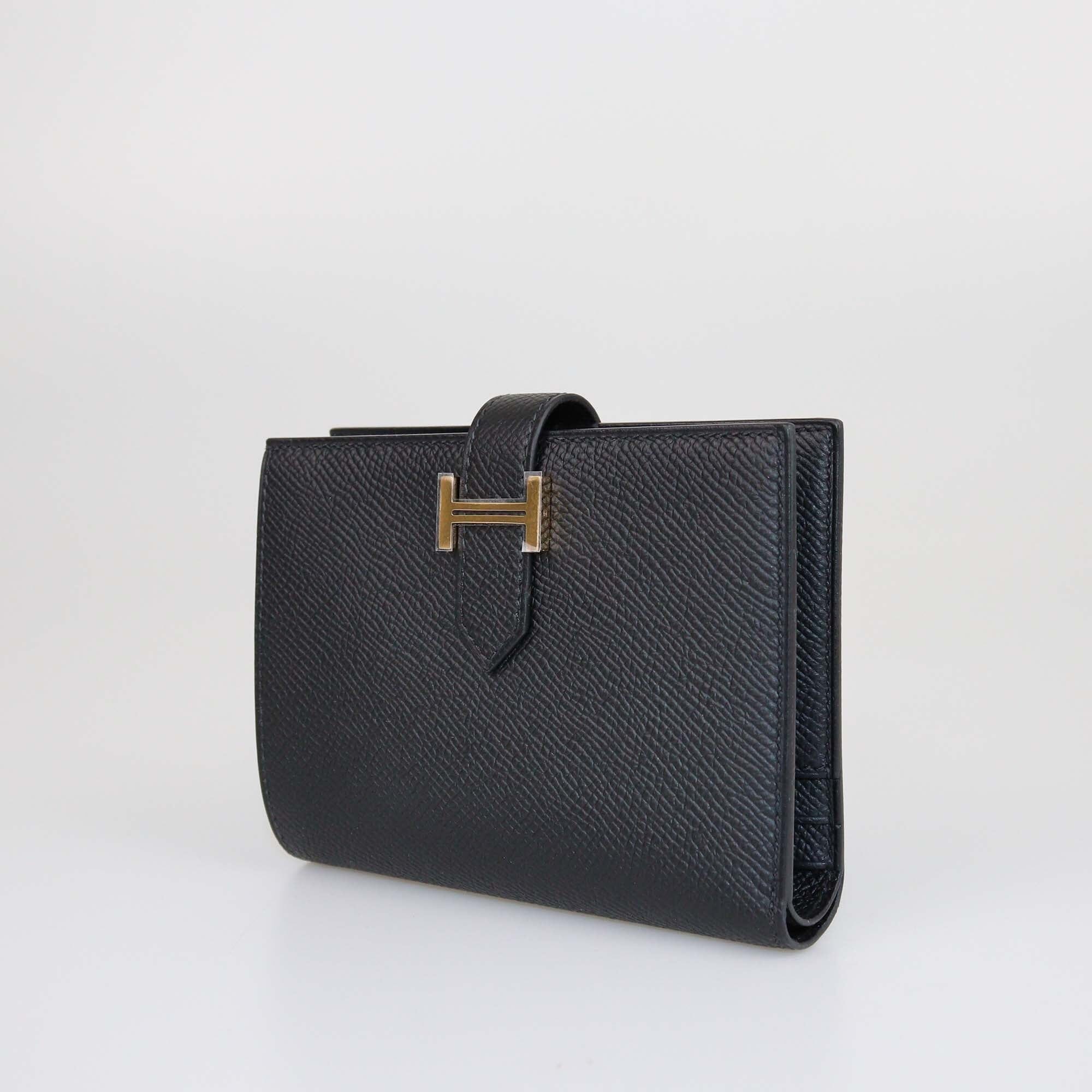 Hermes Nior Epsom Bearn Compact Wallet Womens Hermes